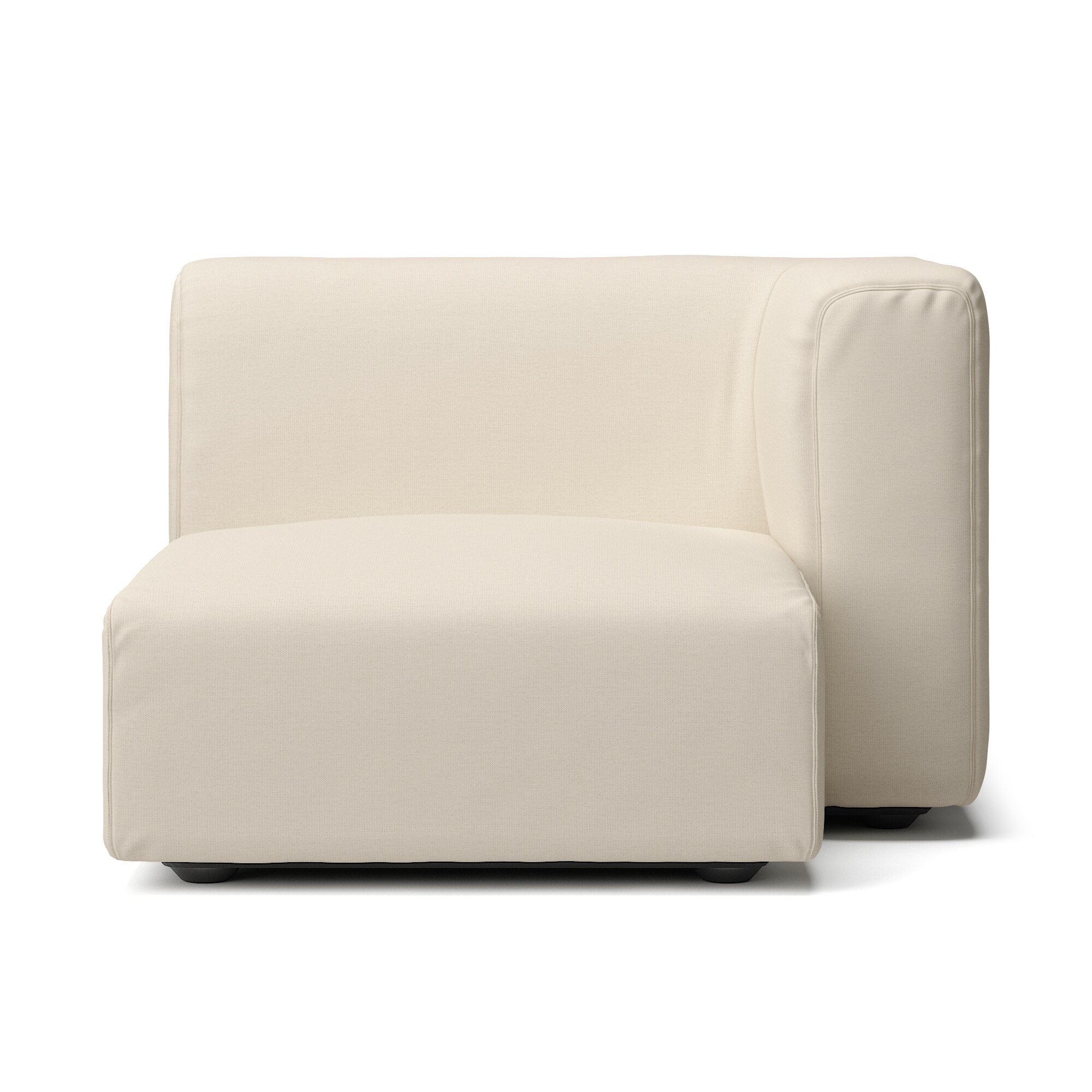 【カバー】綿麻バスケット織ユニットソファ・ハーフアーム・大（左）用カバー