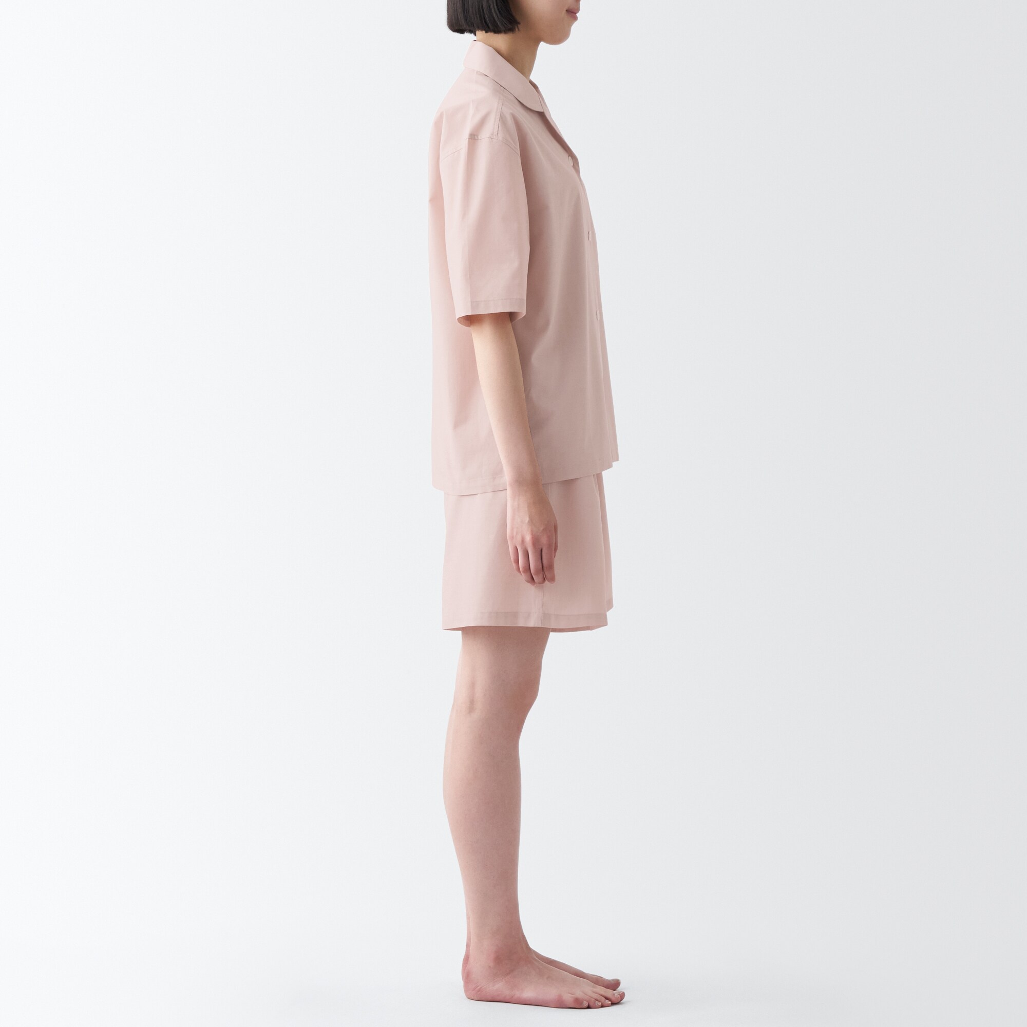 綿ブロード　半袖パジャマ