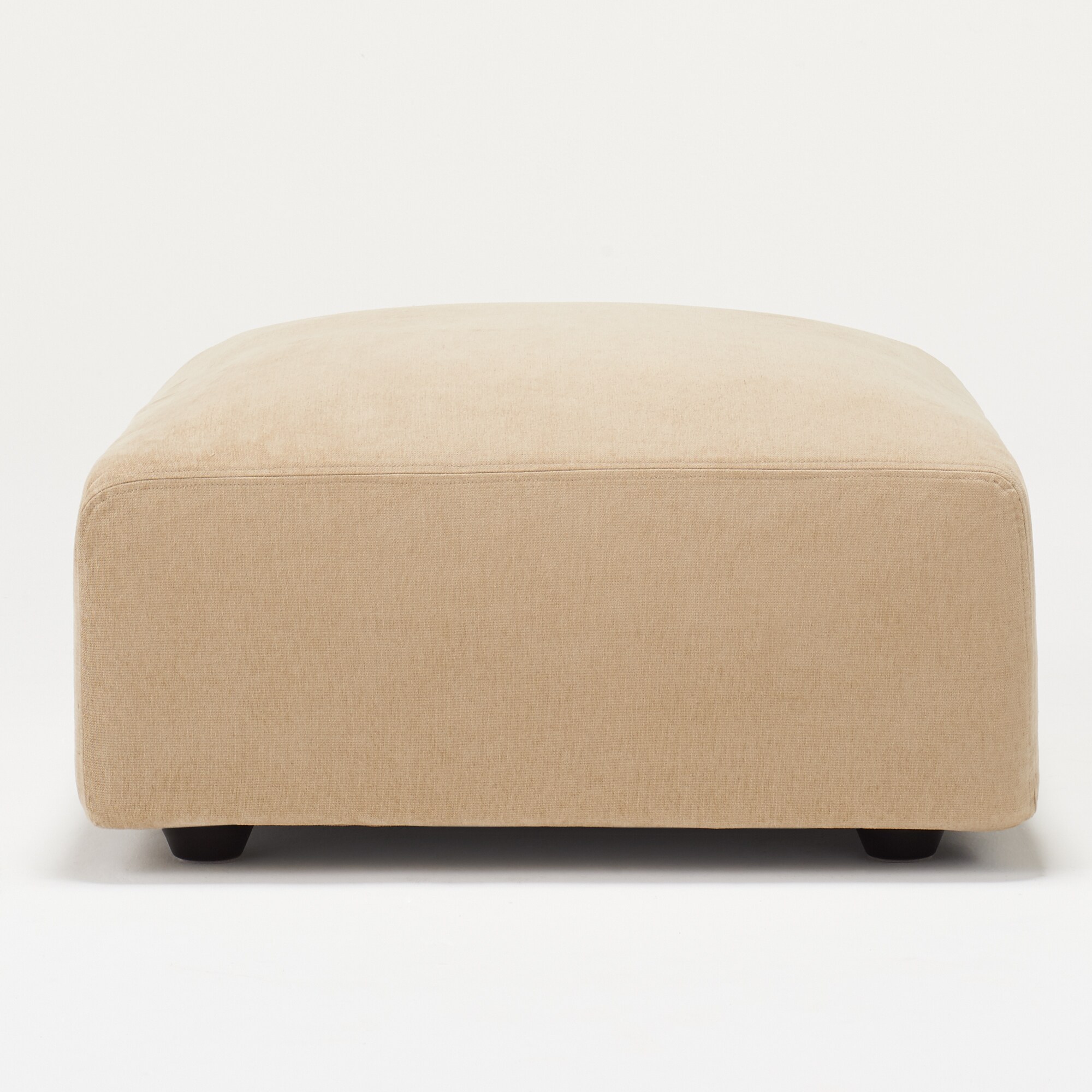 【カバー】綿シェニールユニットソファオットマン・大・幅７７ｃｍ用カバー／ライトグレー