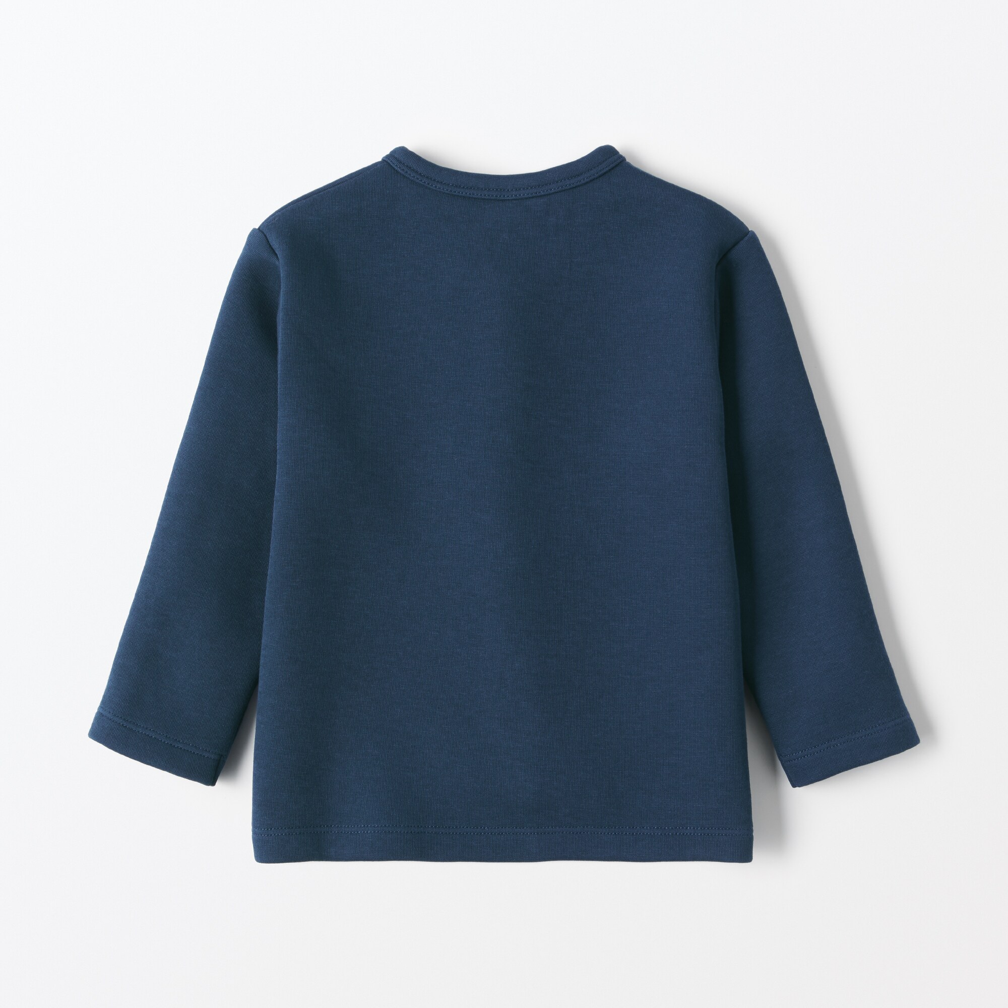 ベビー　二重編みスウェットスナップカーディガン