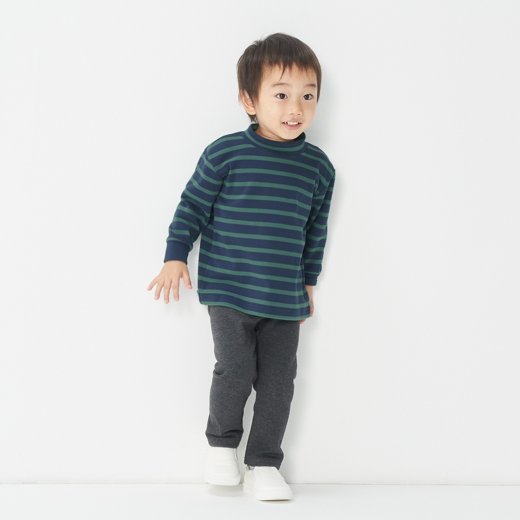 起毛スムースハイネック長袖Ｔシャツ（ベビー）