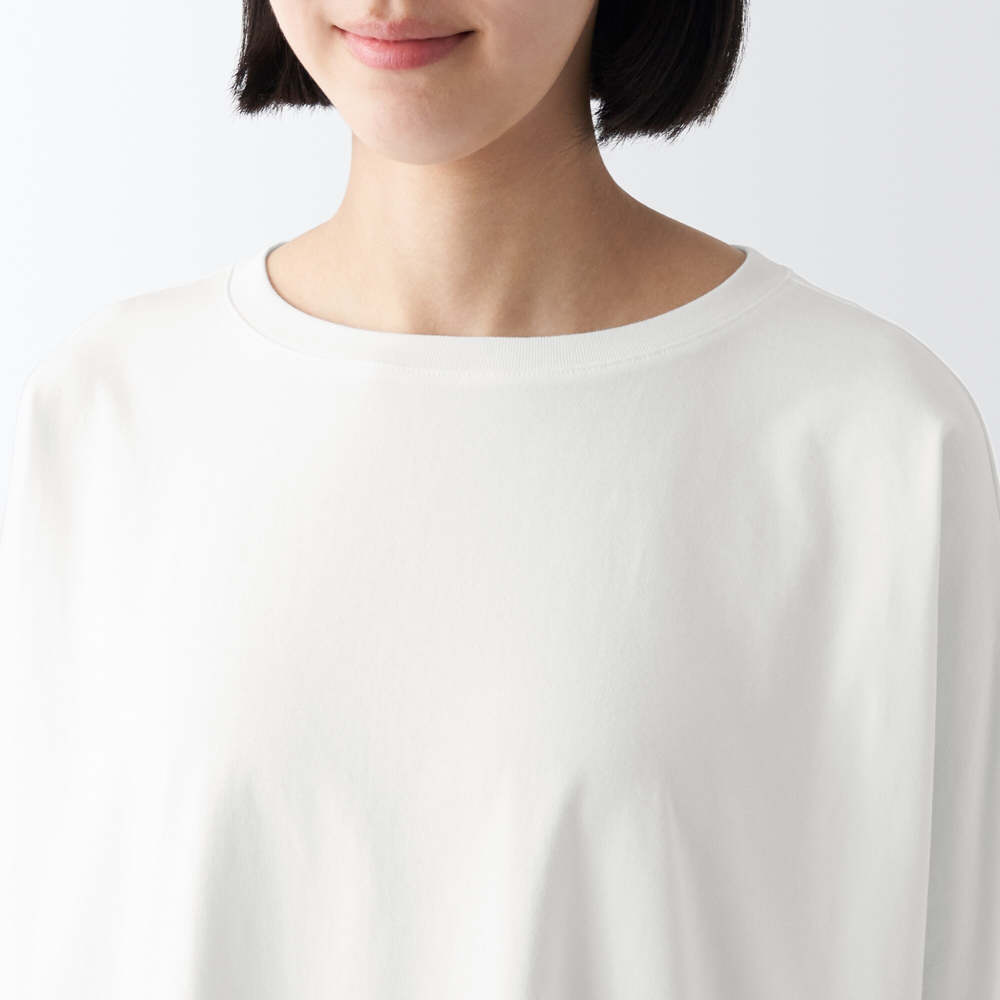 ＵＶカット天竺編み七分袖チュニック