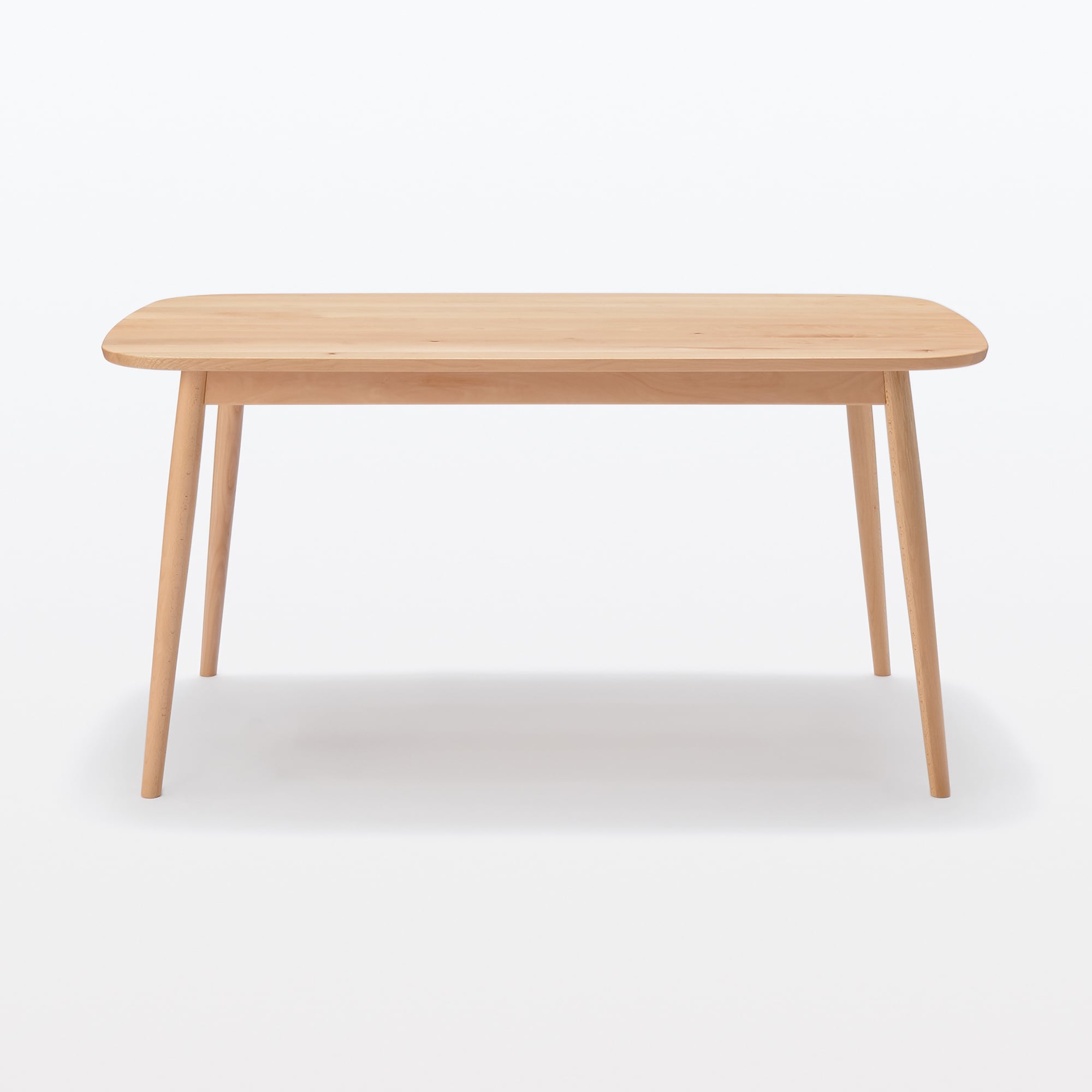 ブナ材テーブル　丸脚　幅１５０ｃｍ