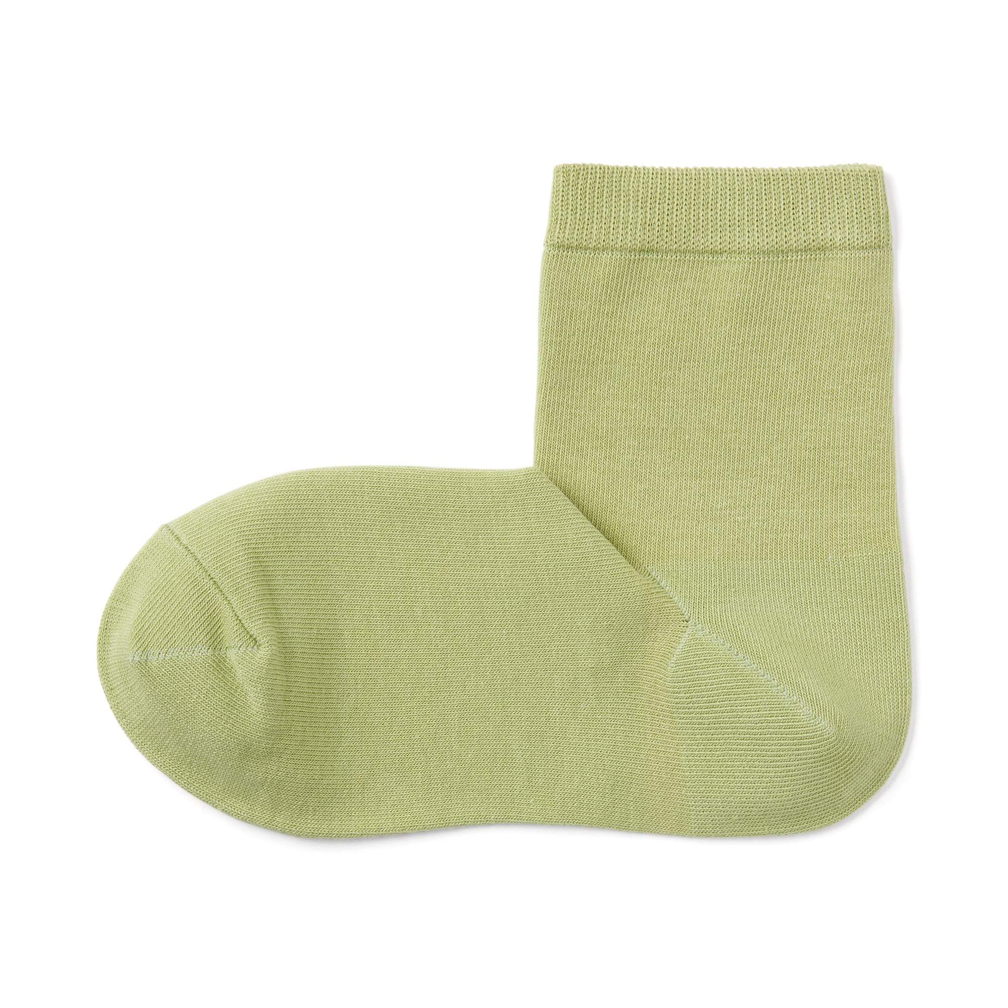 婦人　足なり直角　履き口やわらか　ショート丈靴下（口ゴムなし・三層）