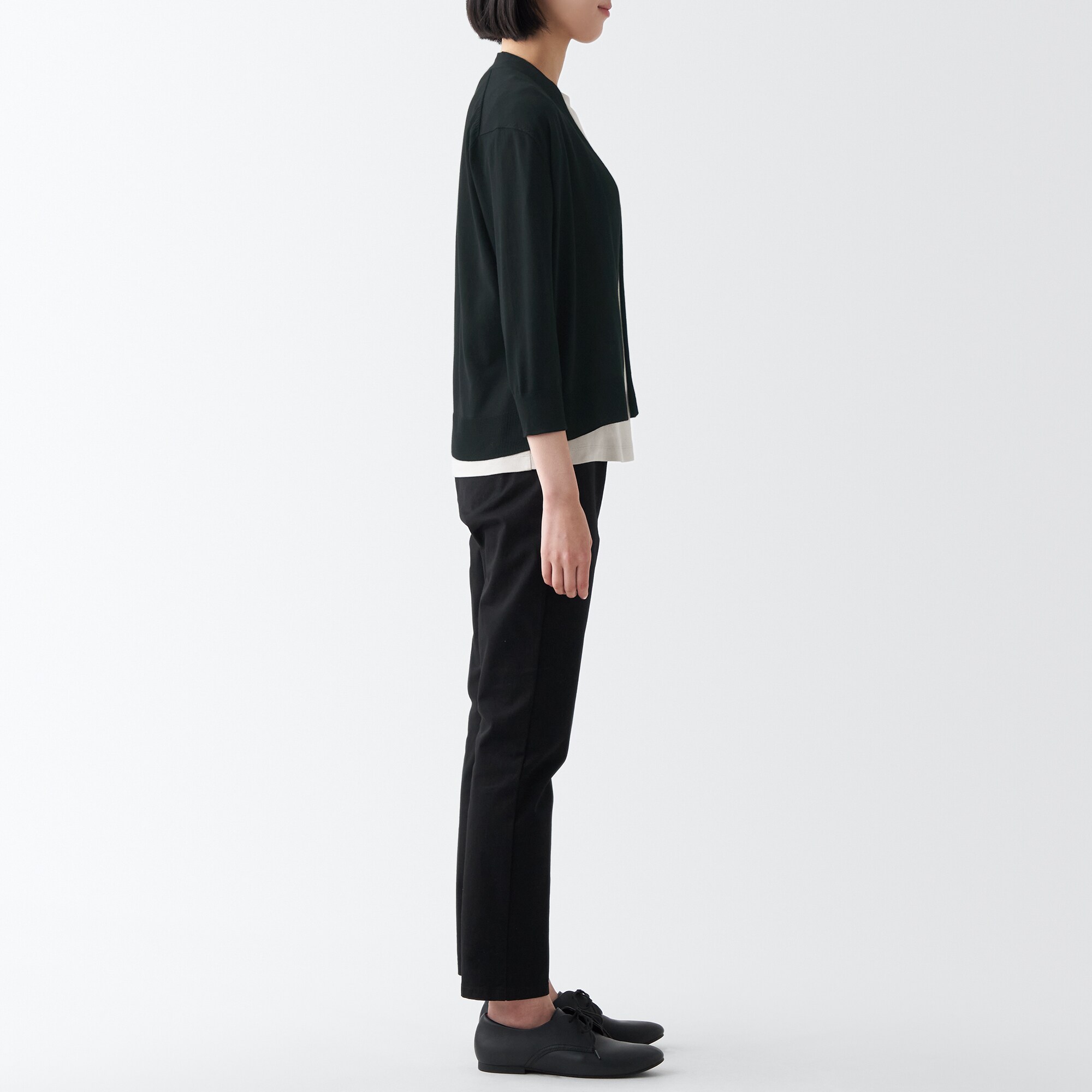 ＵＶカット強撚ショートカーディガン（七分袖）