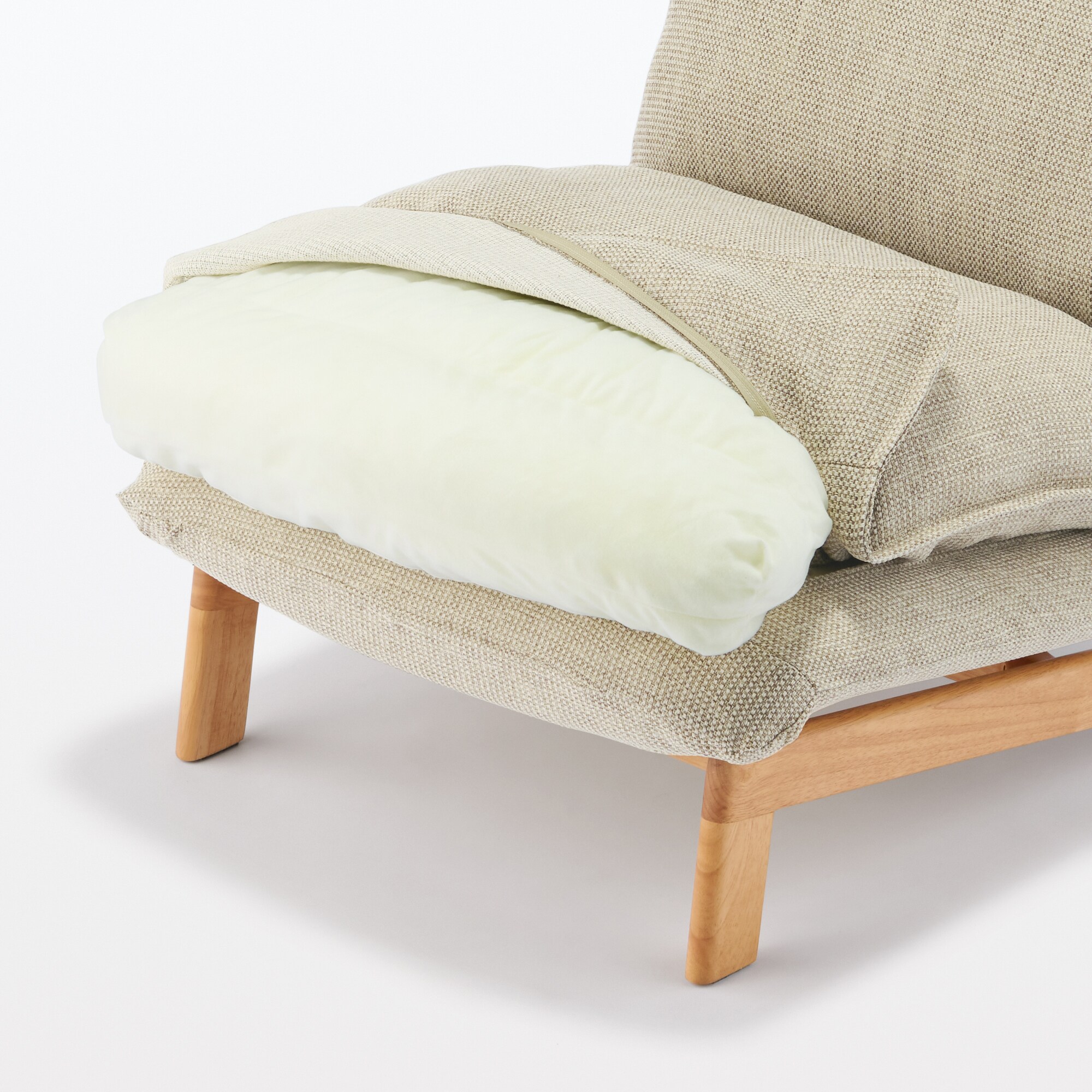 ハイバックリクライニングソファ　１シーター　ポリエステル平織