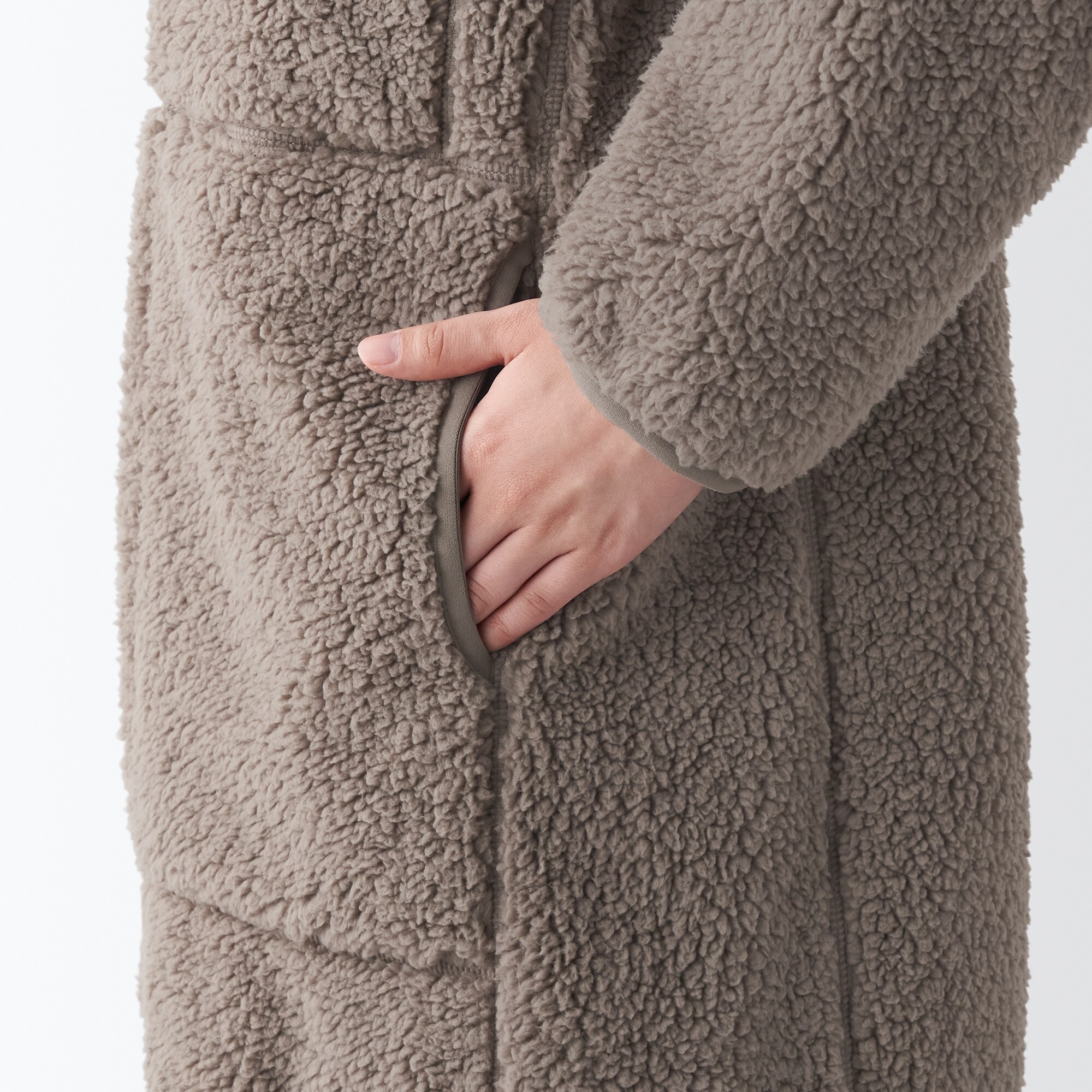 防風フリースコート