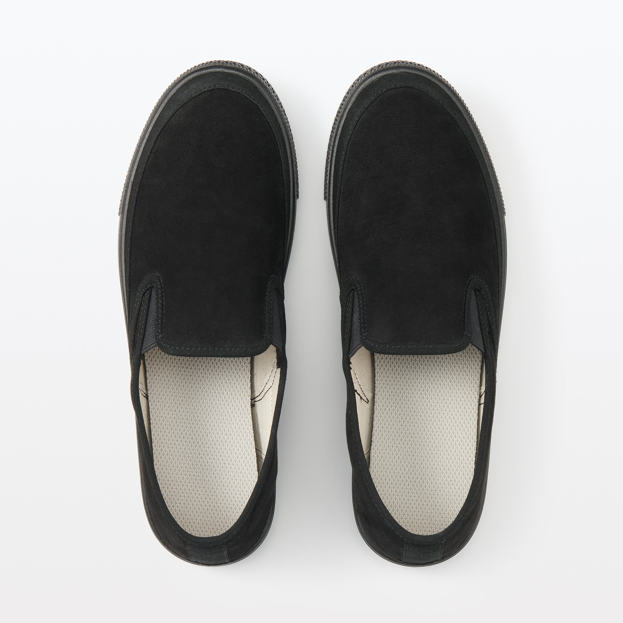 紳士　撥水起毛スリッポンスニーカー