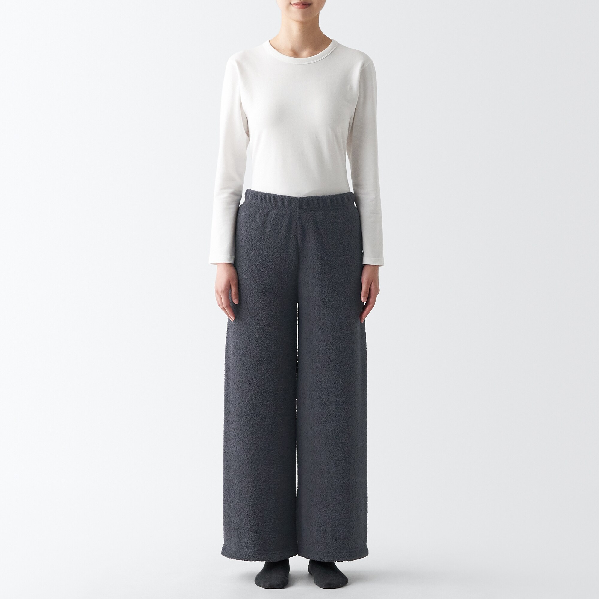 ニットフリース　ロングパンツ