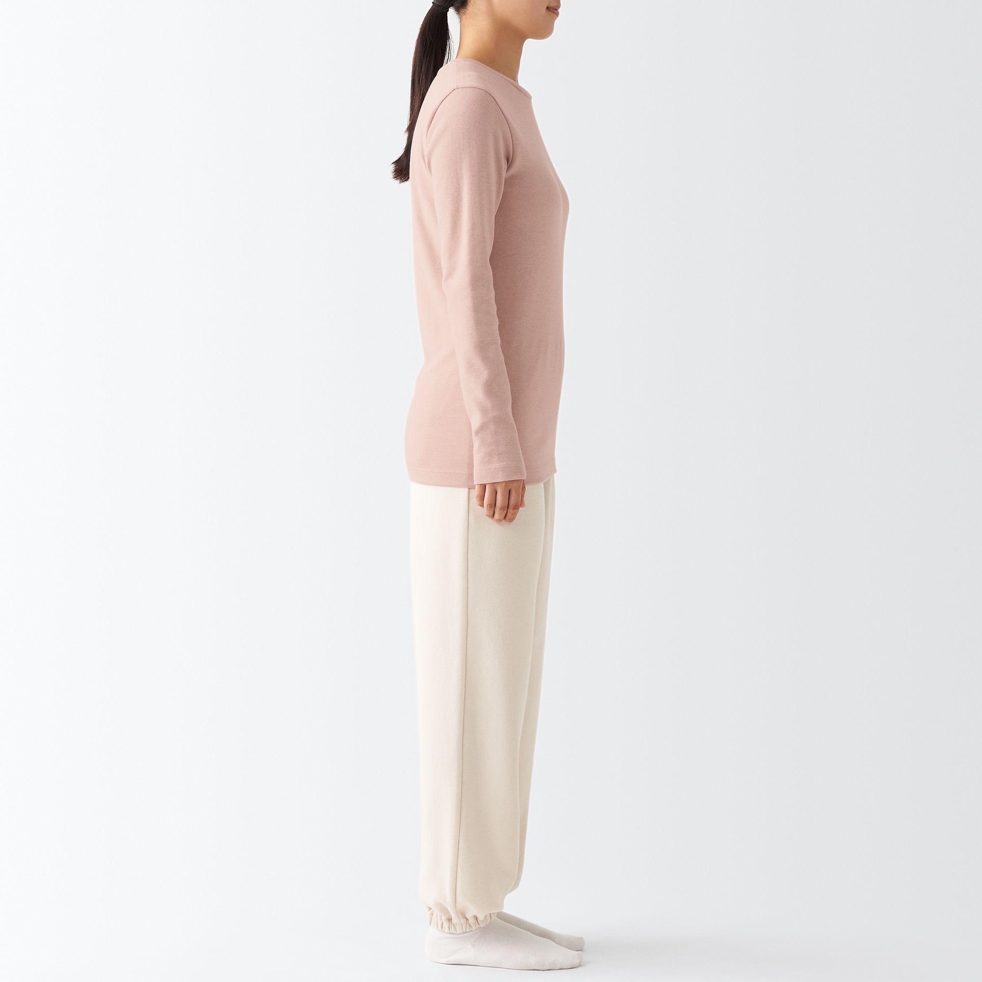 あったか綿　ウール　長袖Ｔシャツ