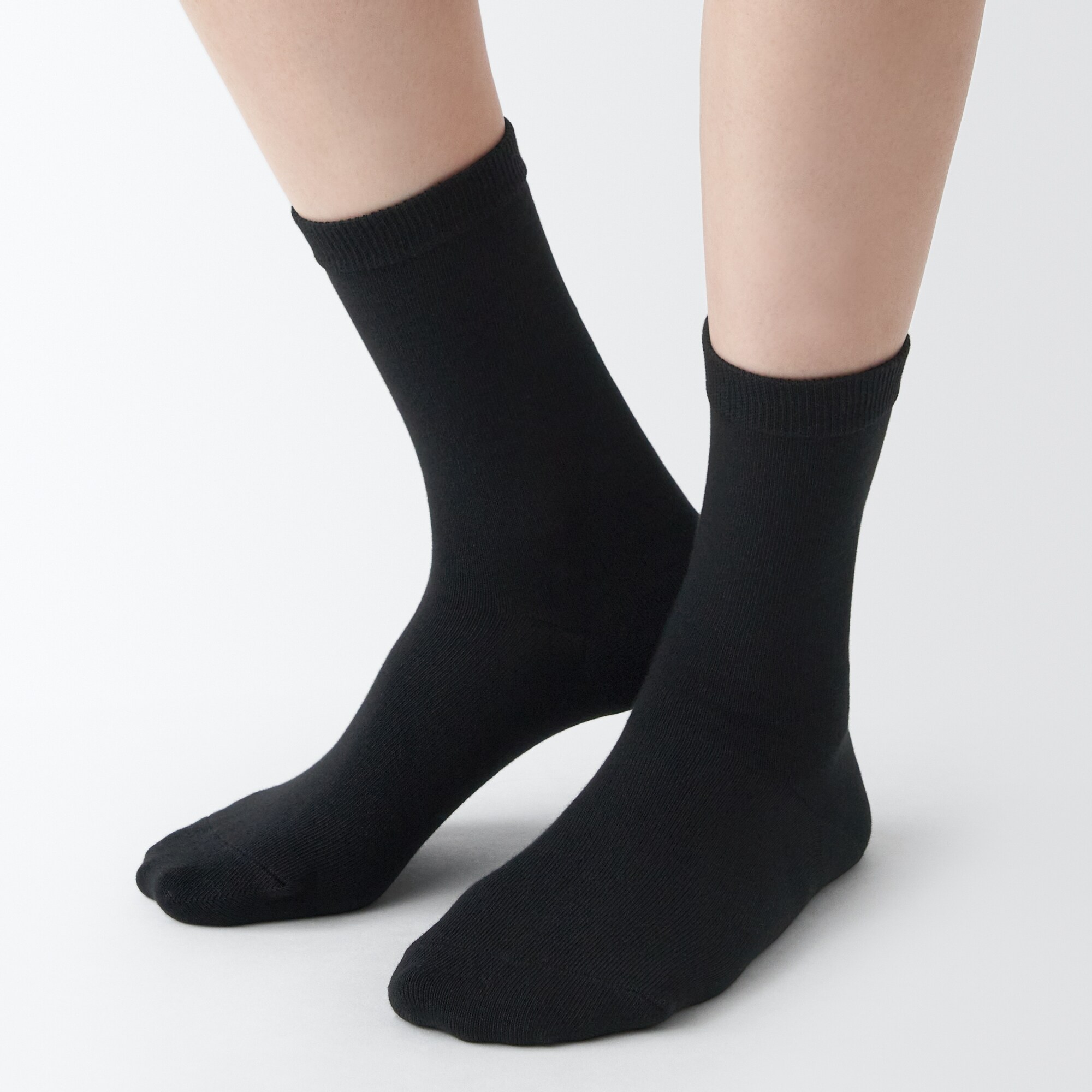 婦人　足なり直角　履き口やわらか　靴下（口ゴムなし・三層）