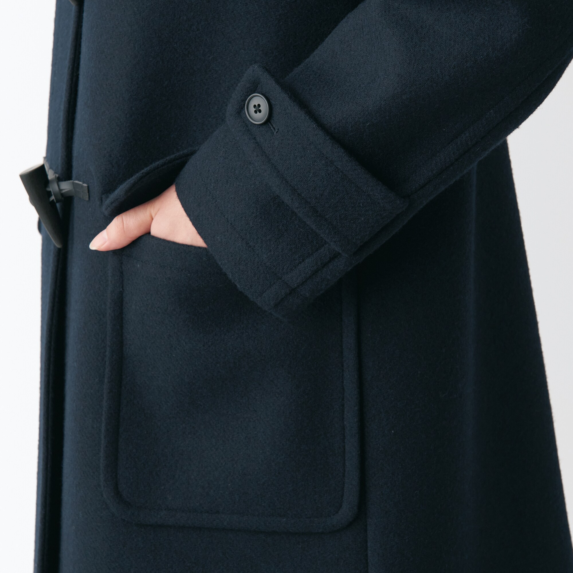 ウール混ダッフルコート