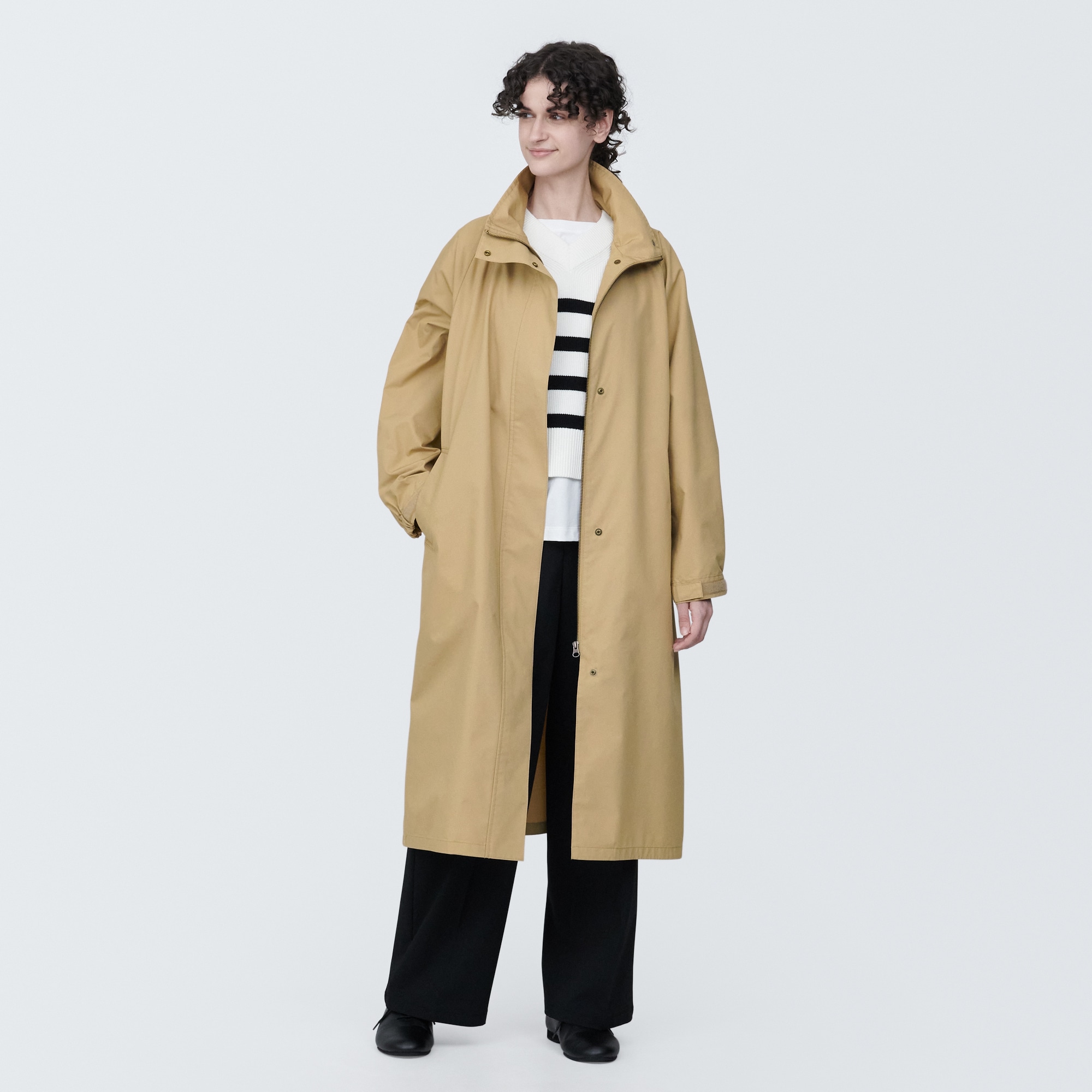 婦人　撥水スタンドカラーコート