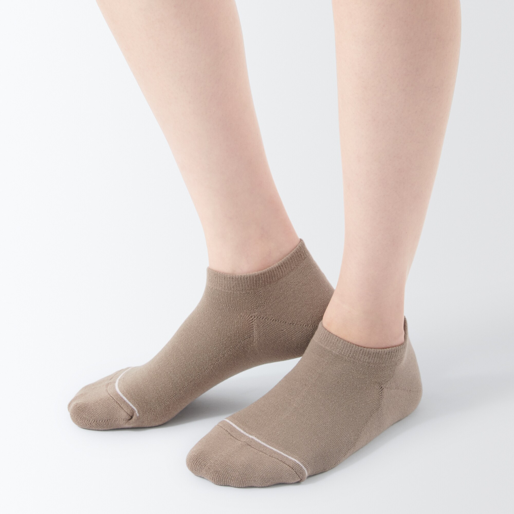 足なり直角　パイル編みスニーカーイン（婦人）