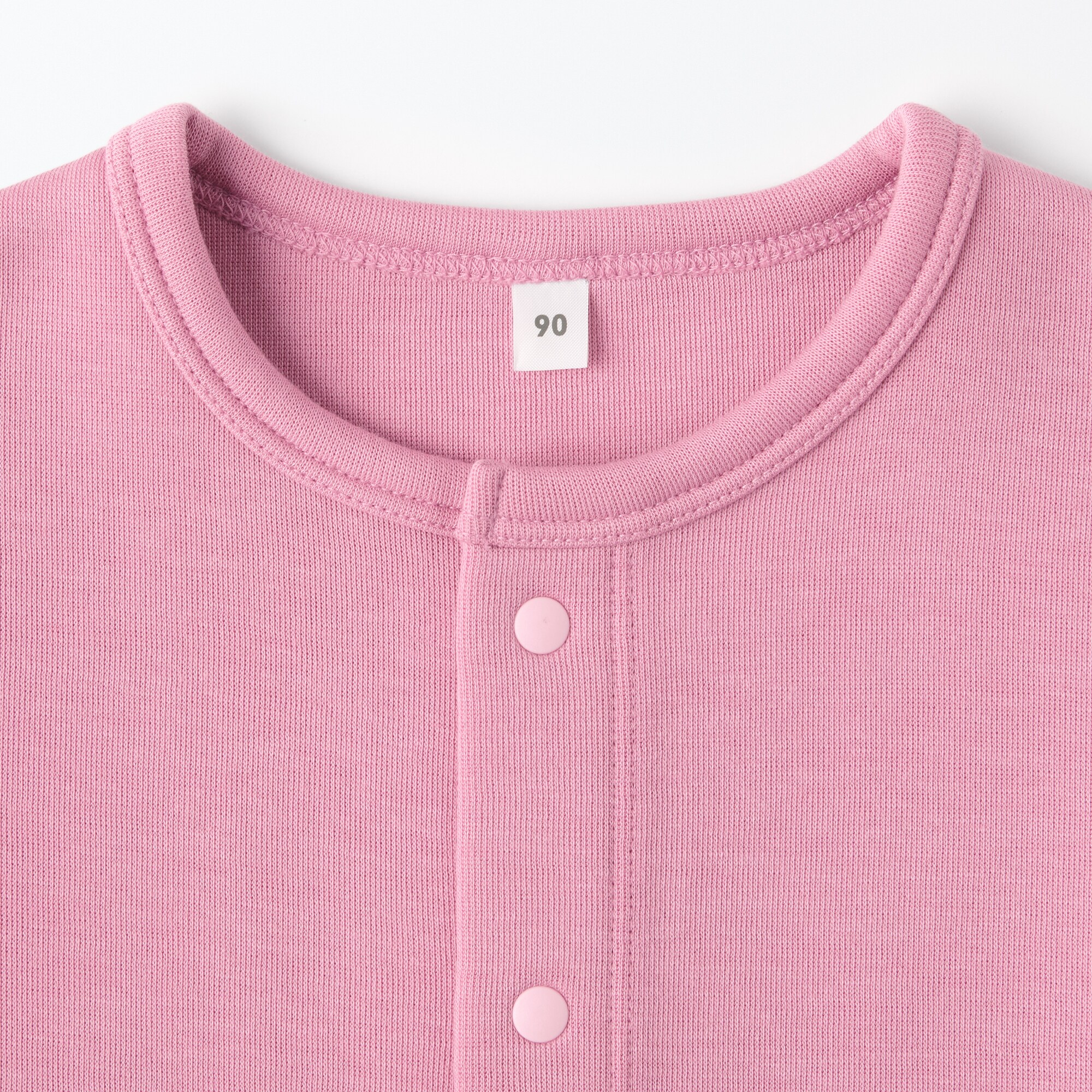 ベビー　二重編みスウェットスナップカーディガン