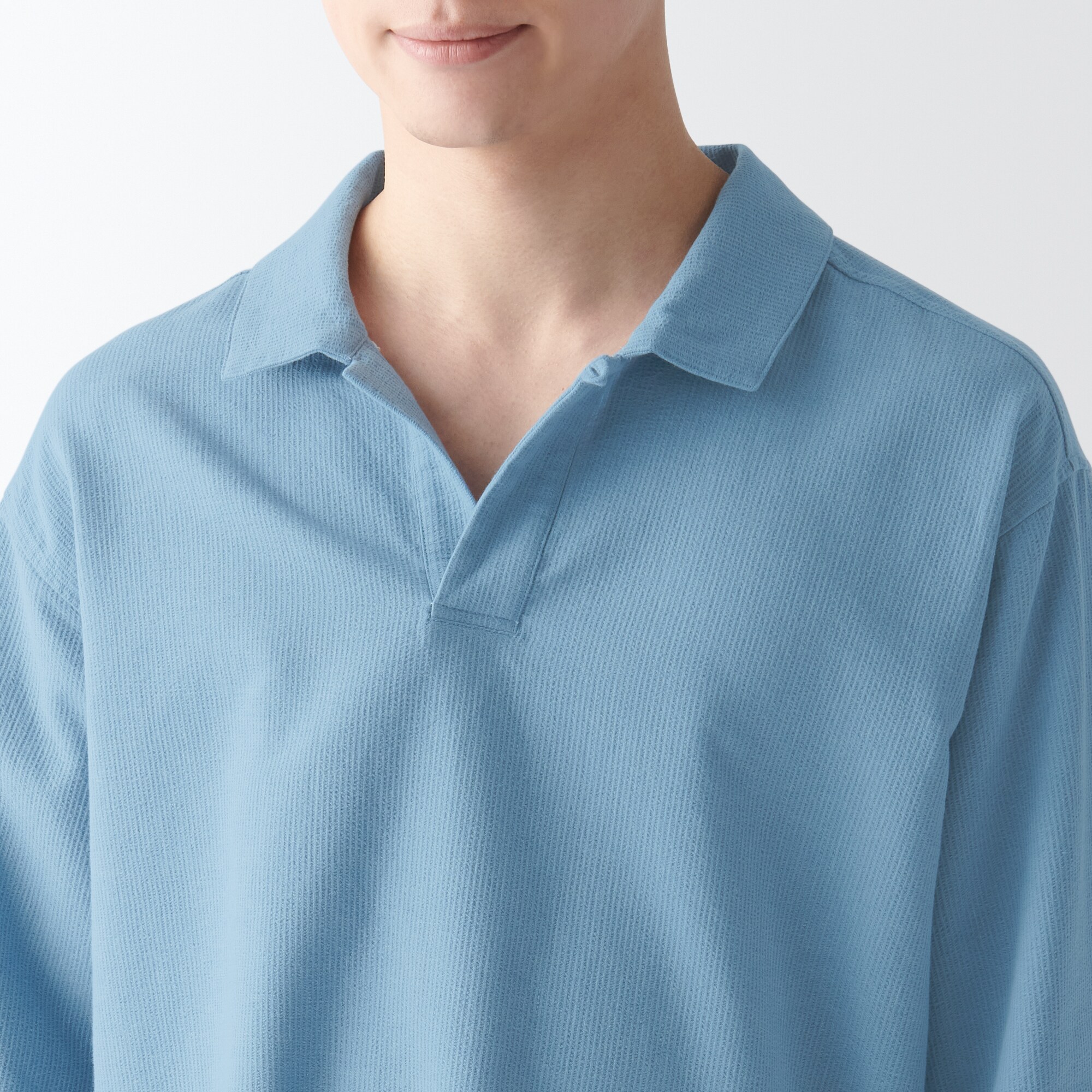 紳士　木の実から作ったカポック混　スキッパーパジャマ