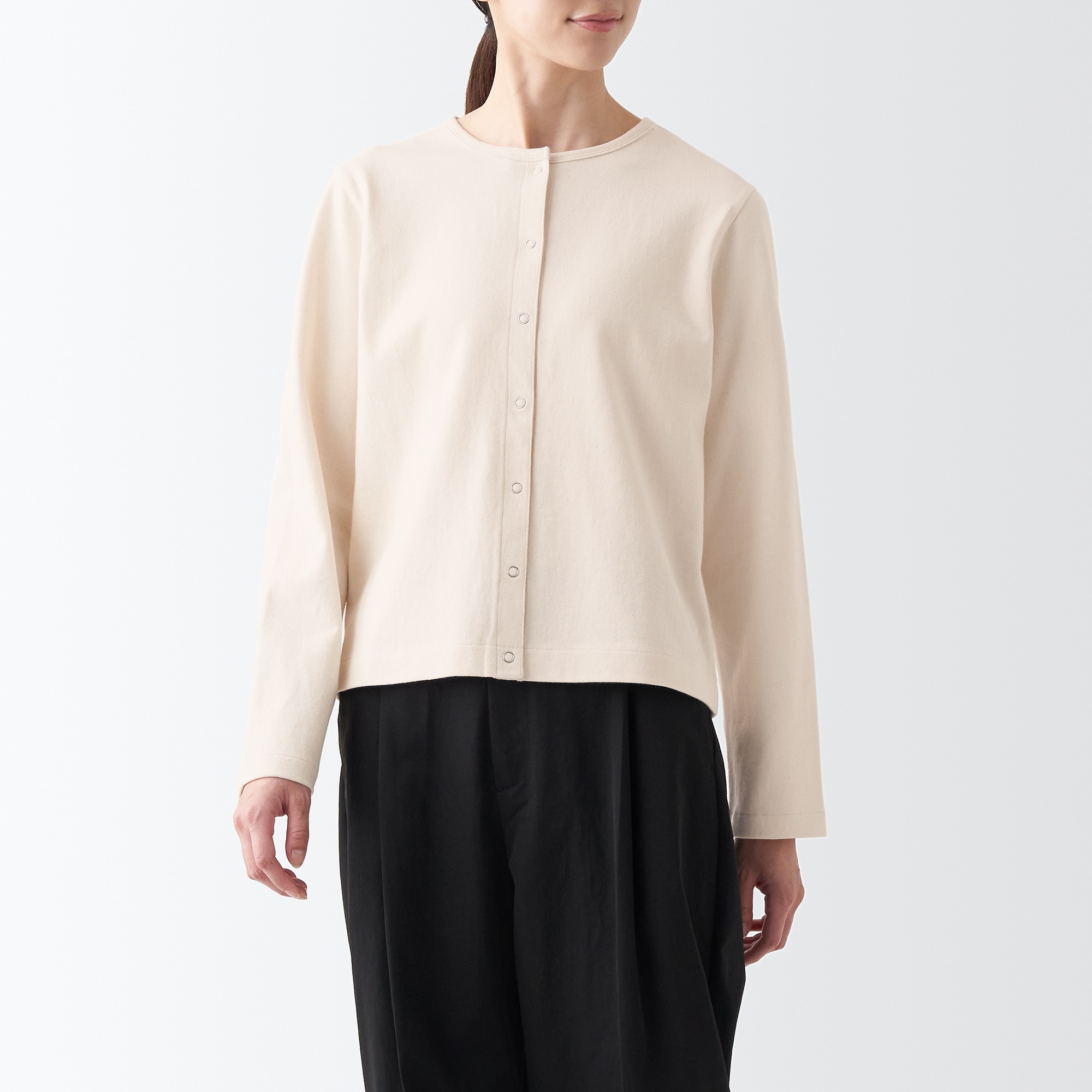 太番手カーディガン