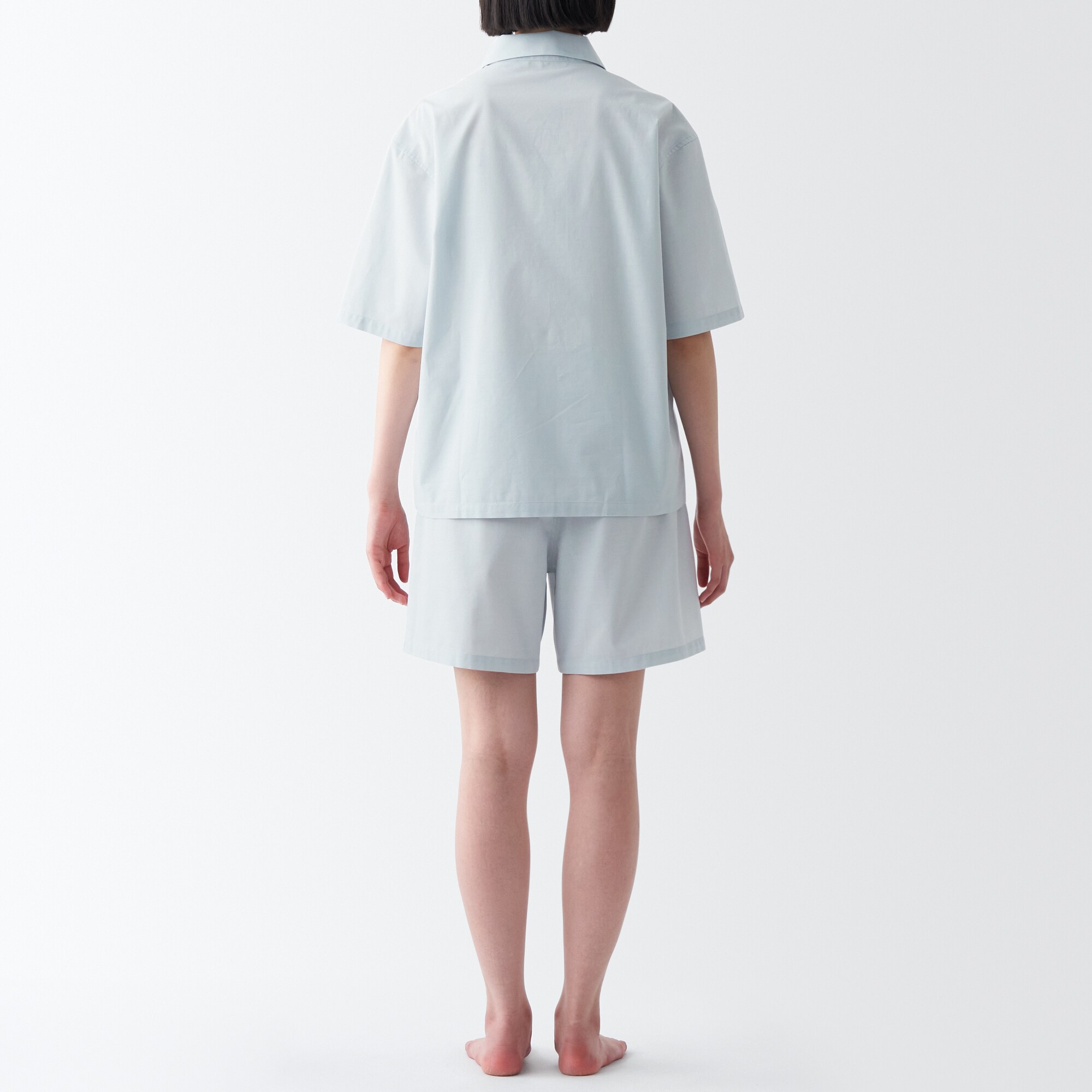 綿ブロード　半袖パジャマ