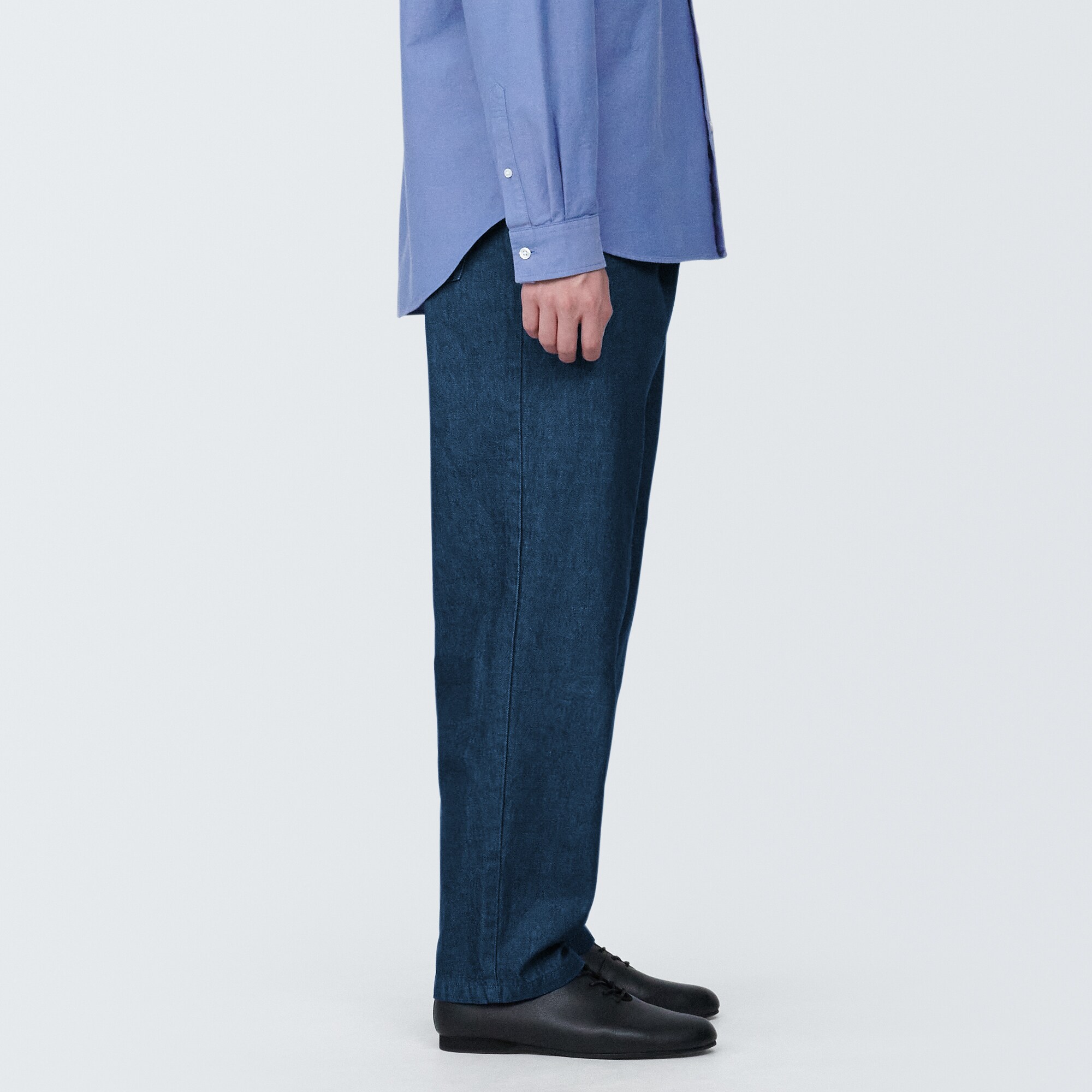 紳士　デニムイージーパンツ　生成