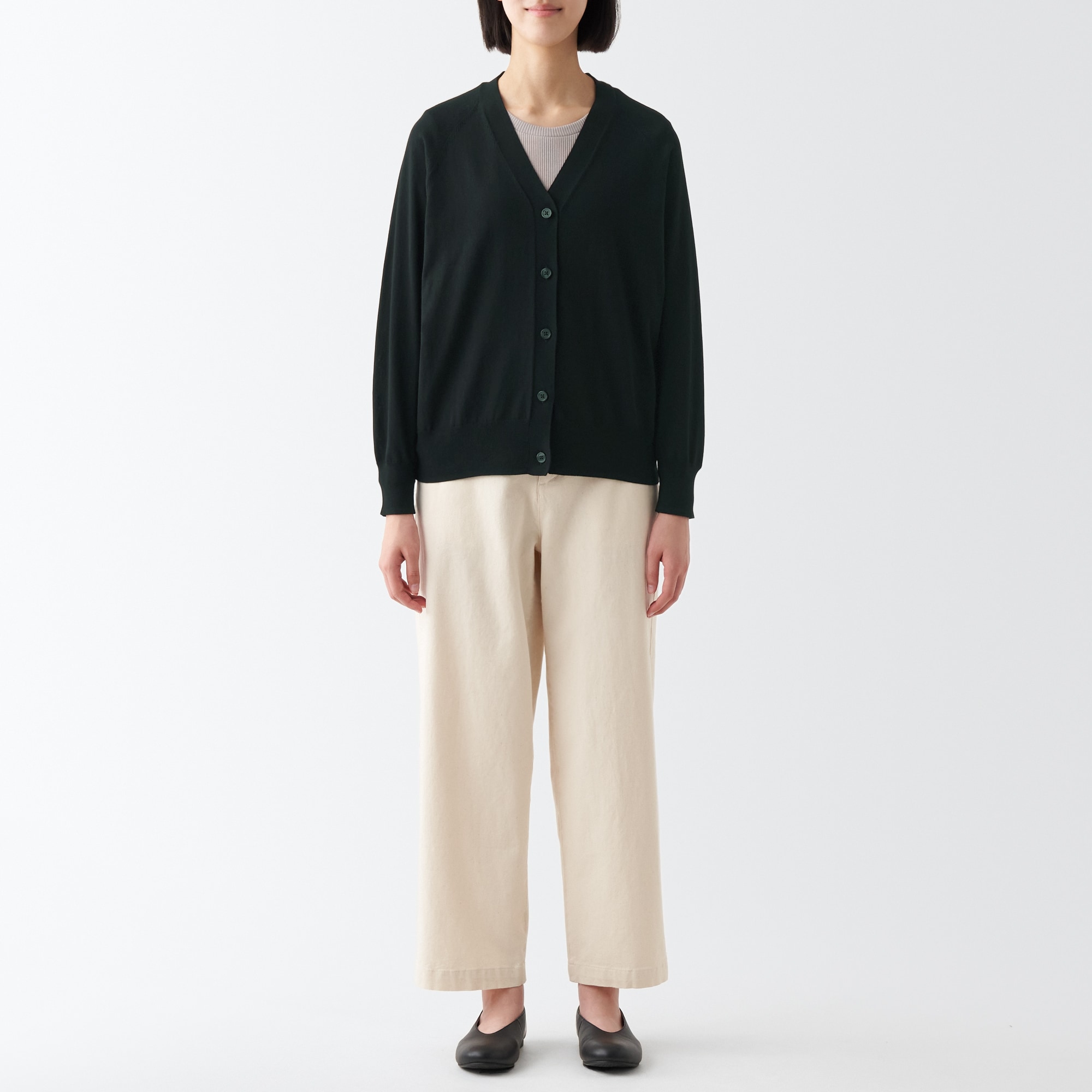 ＵＶカット強撚Ｖネックワイドカーディガン