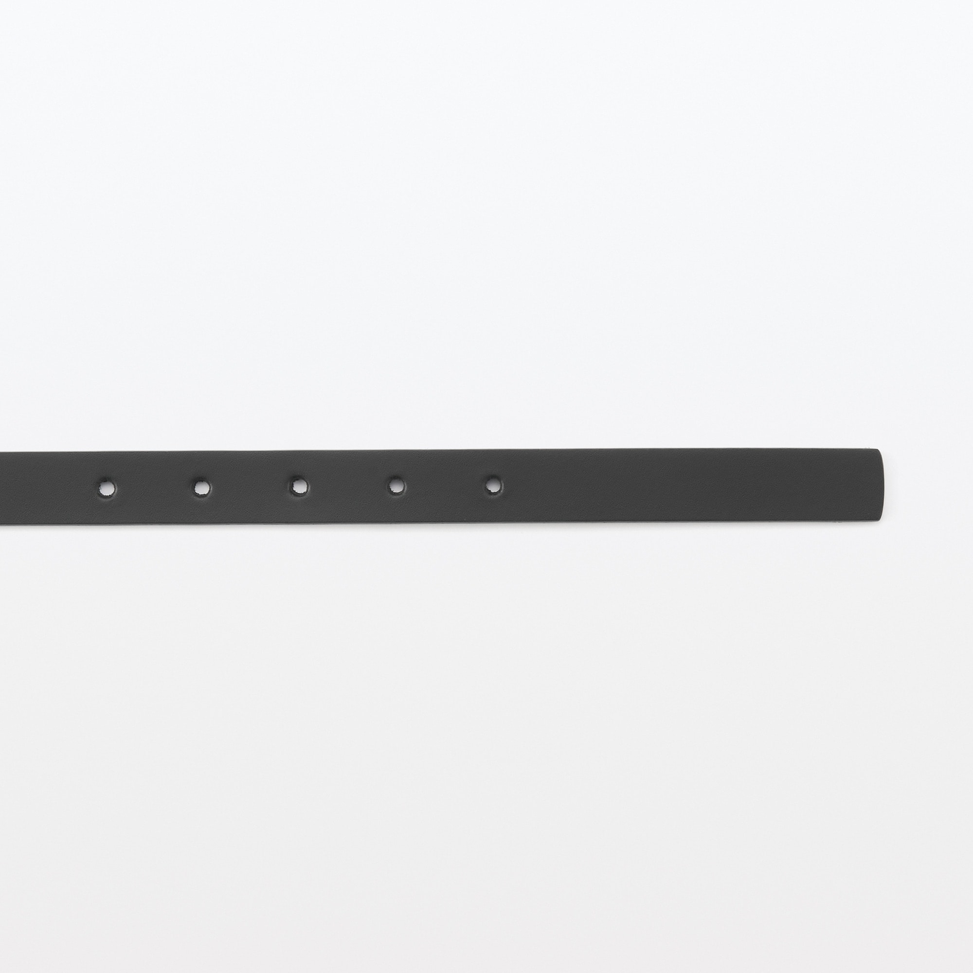 ヌメ革　長さを調節できる　細幅ベルト