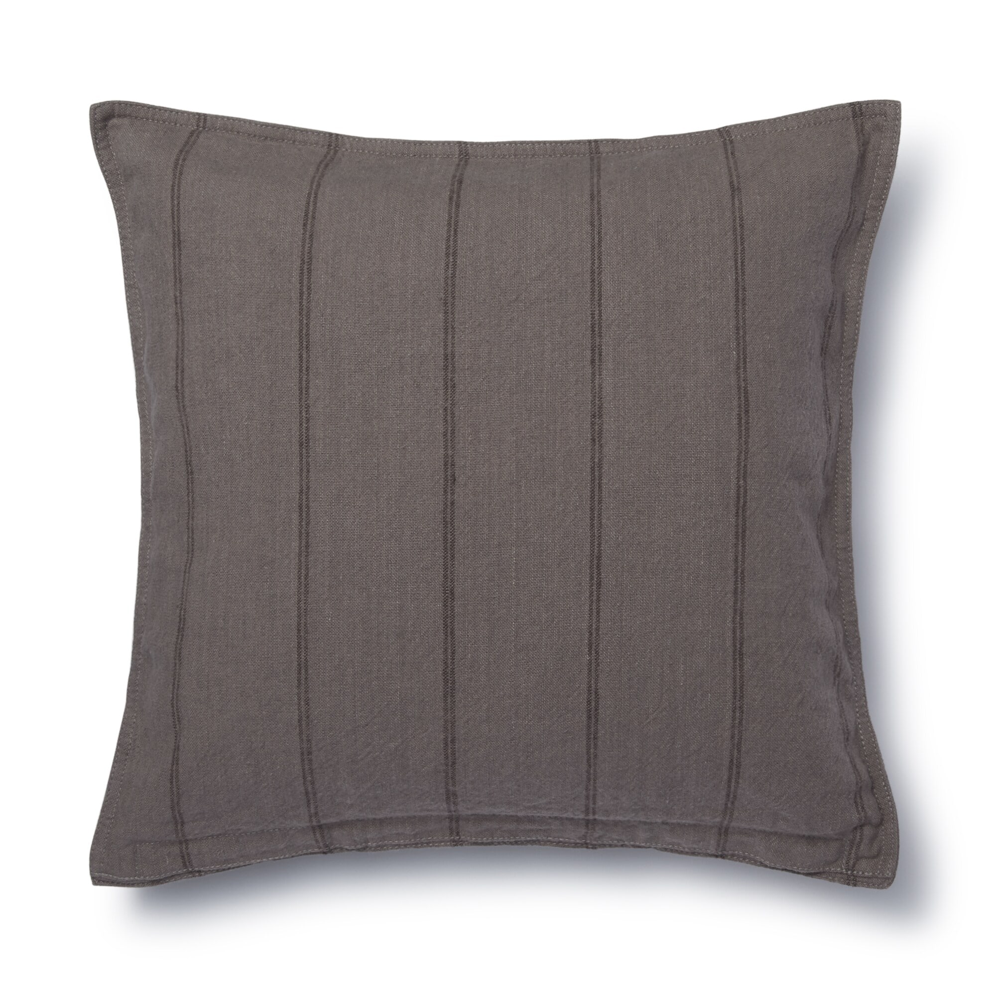 洗いざらし麻綿ストライプ座ぶとんカバー　５５×５９ｃｍ用