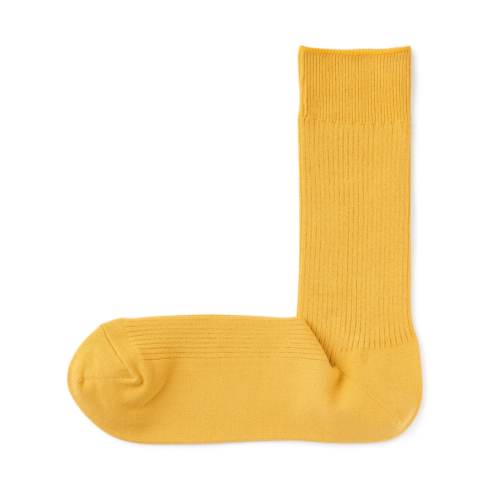 紳士　足なり直角　ズレ落ちにくいリブ編み靴下