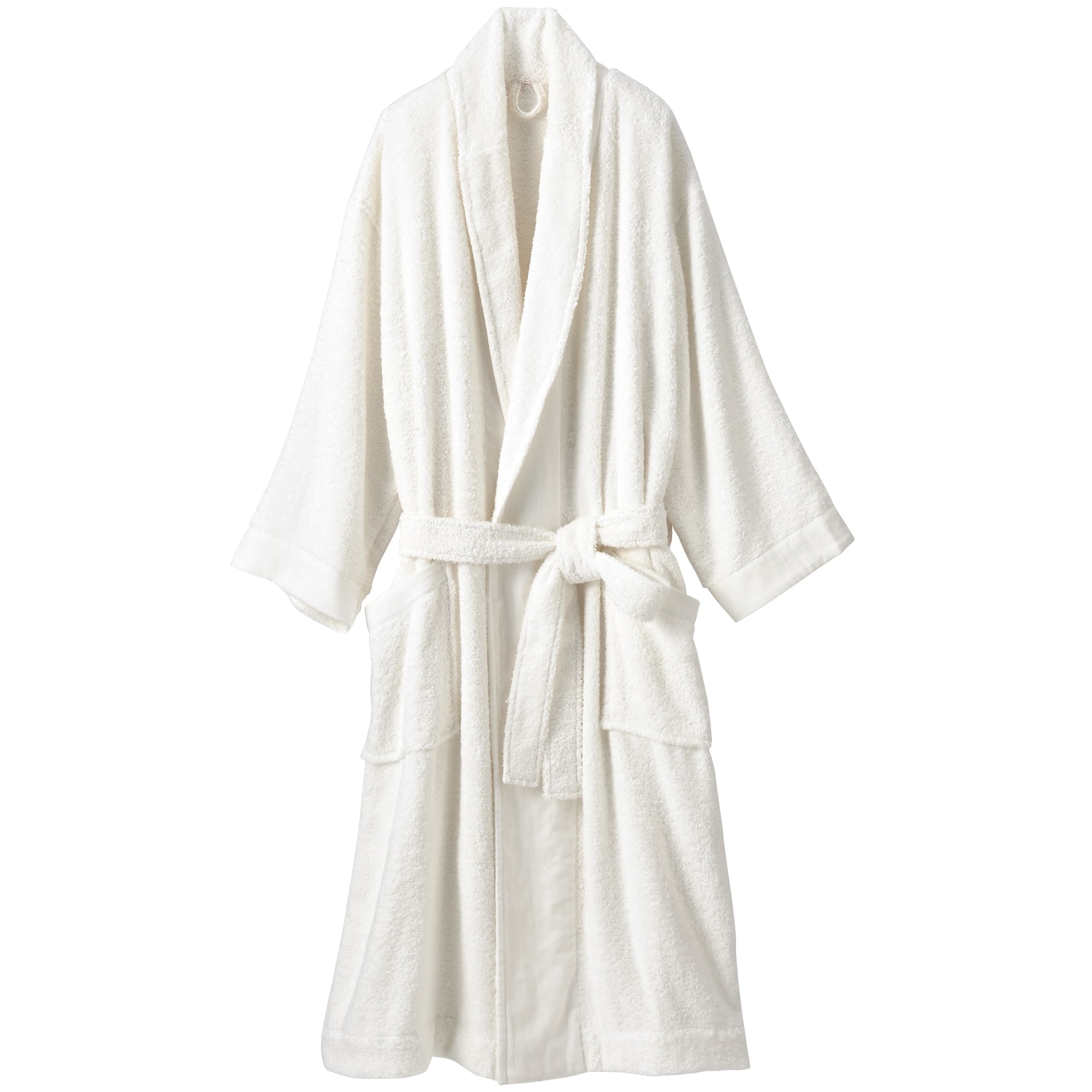 ガーゼ使いしなやかタオルのバスローブ　Ｍ／Ｌ