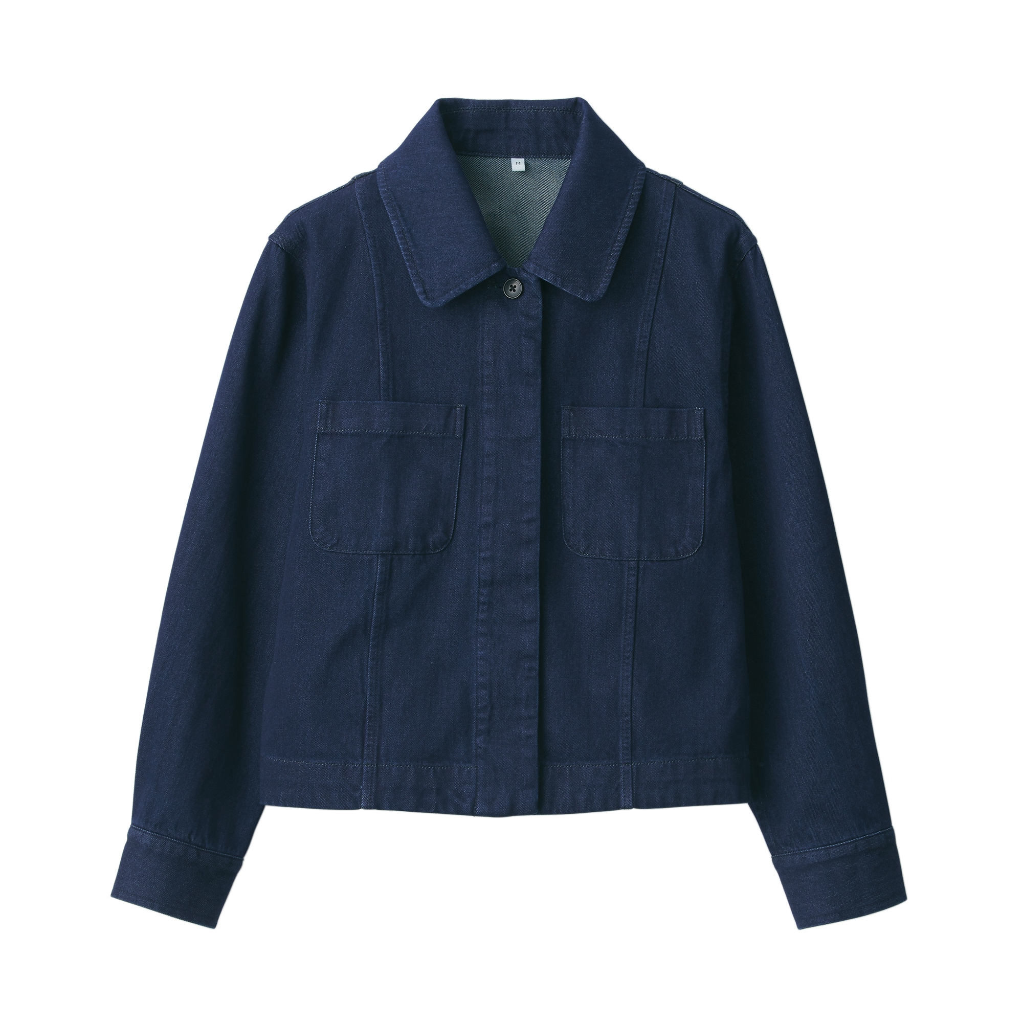 婦人　木の実から作ったカポック混デニムシャツジャケット