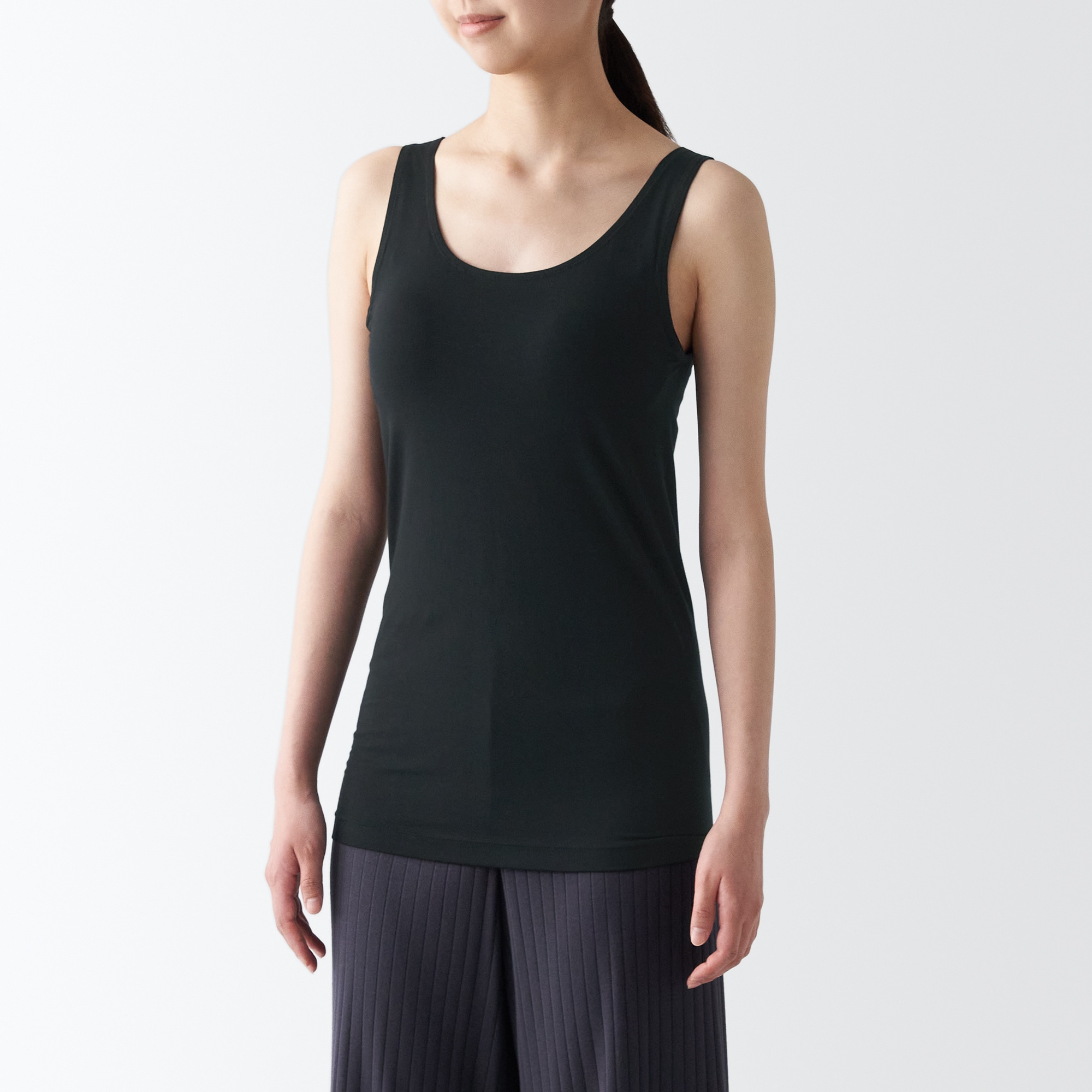 婦人　なめらかブラタンクトップ