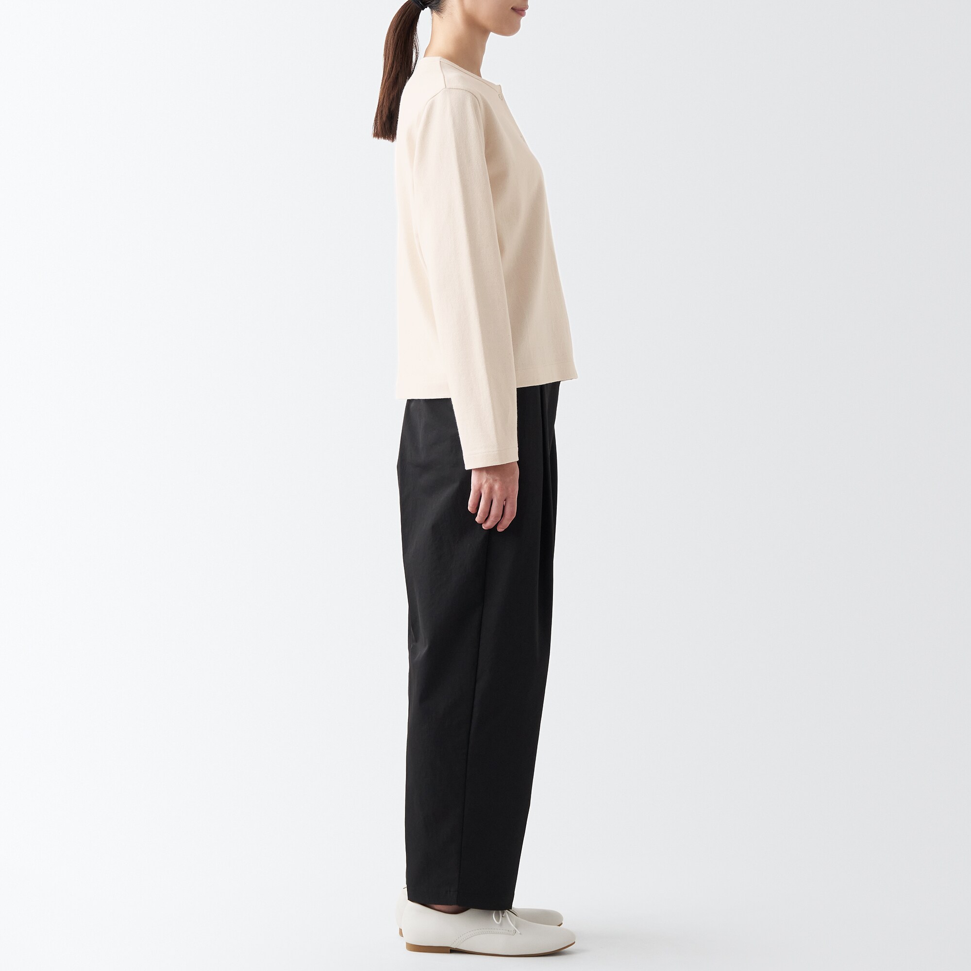 太番手カーディガン