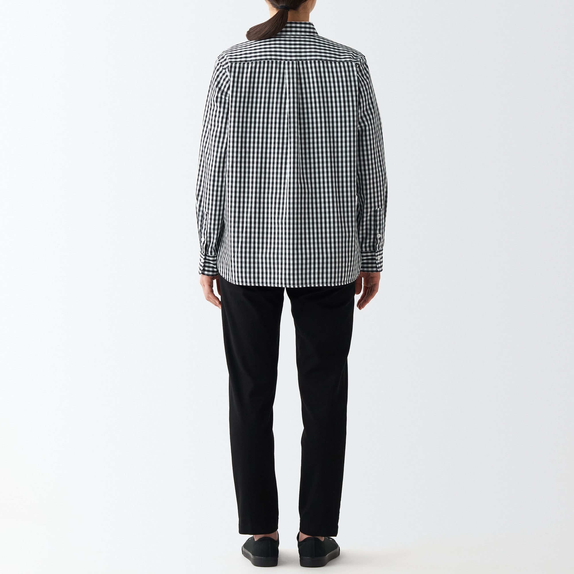 洗いざらしブロードレギュラーカラーシャツ