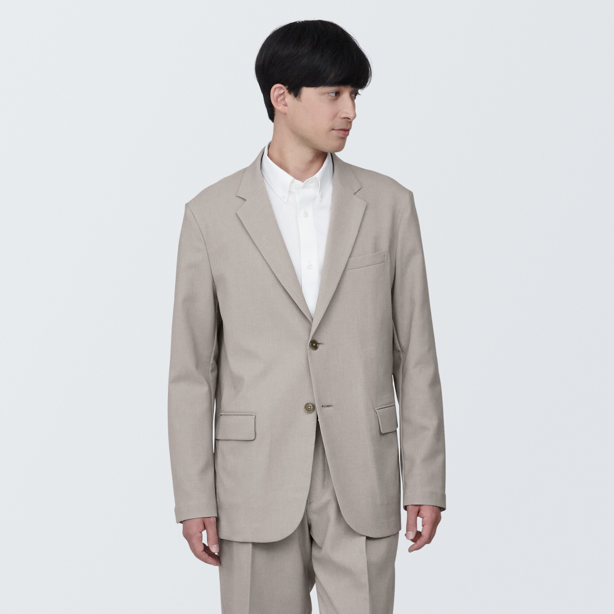 紳士　シワになりにくいストレッチジャケット