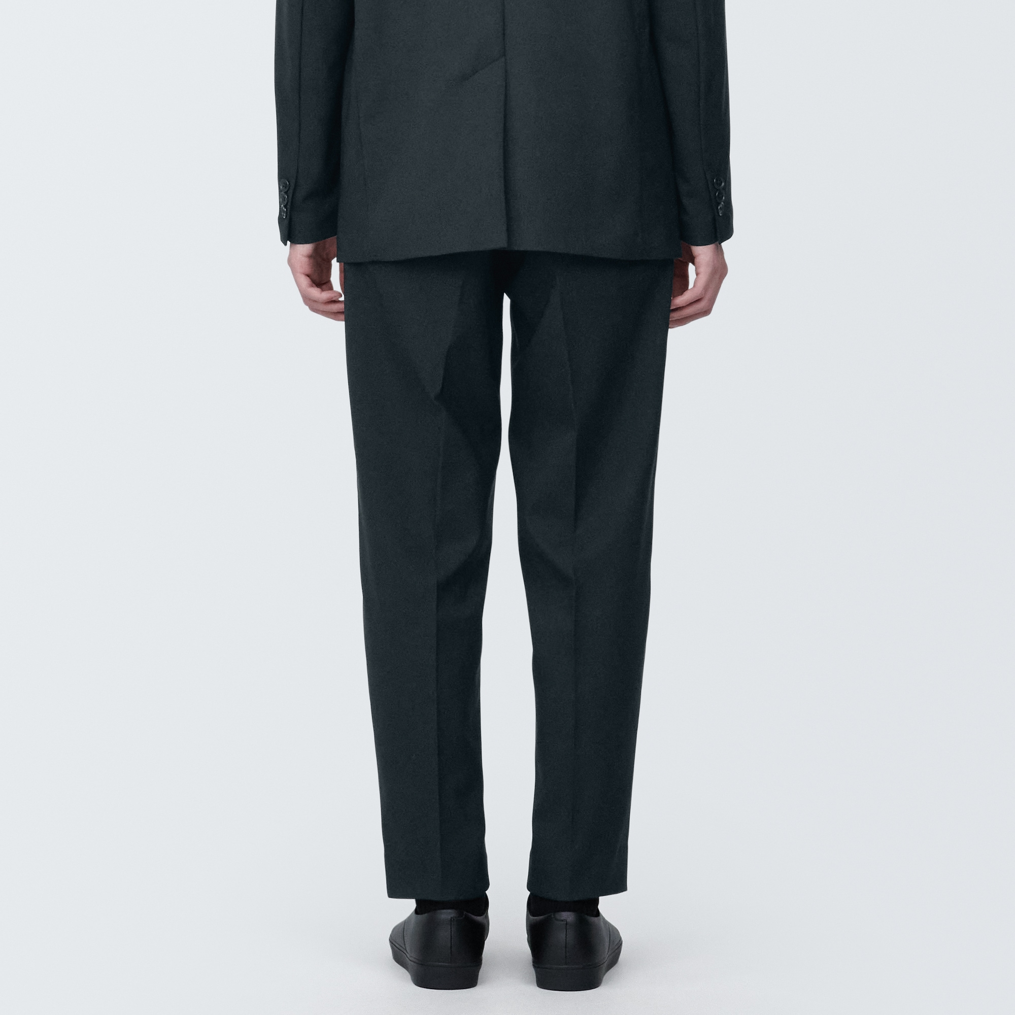 紳士　シワになりにくいストレッチワンタックパンツ