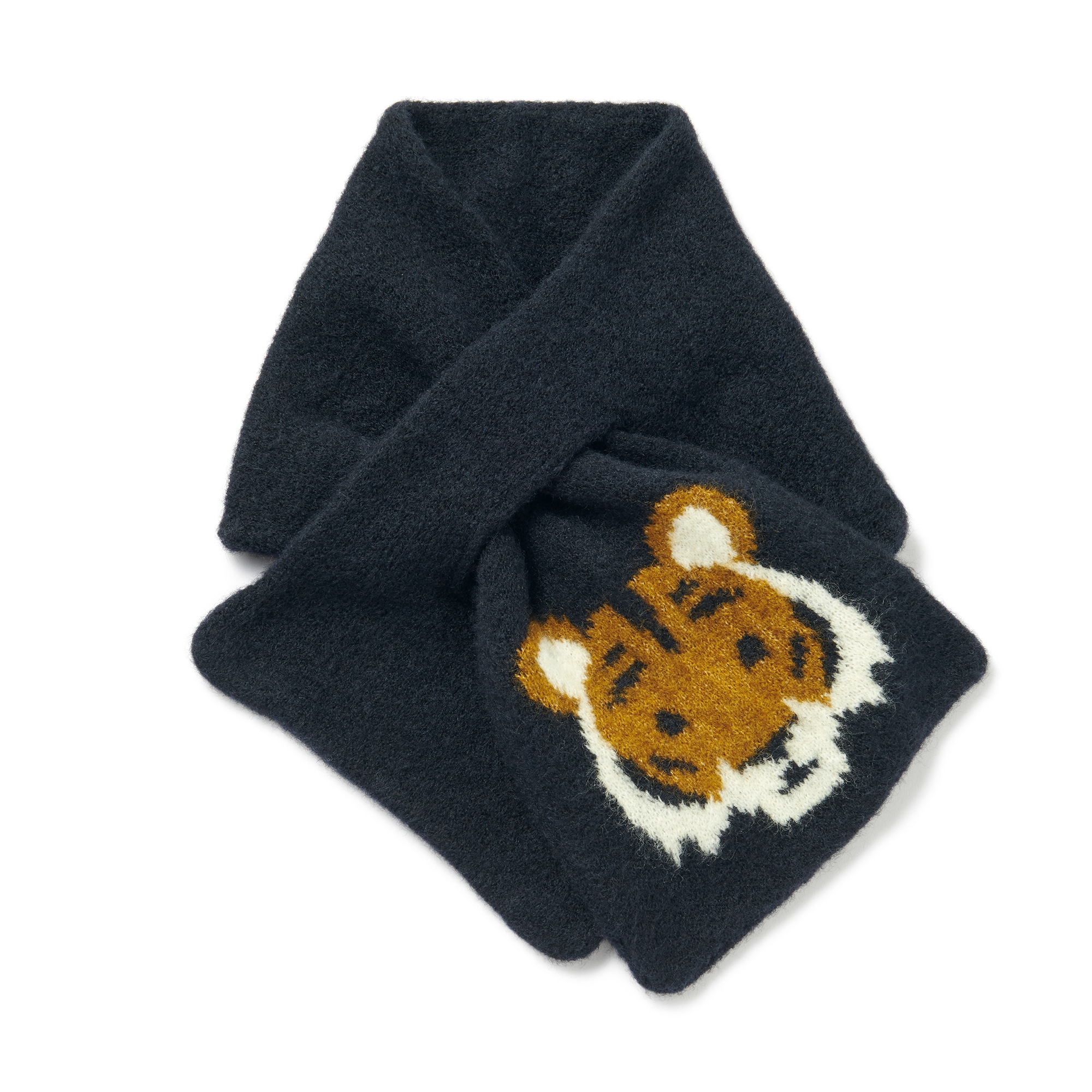 再生ポリエステル混　のびのび　動物マフラー（キッズ）