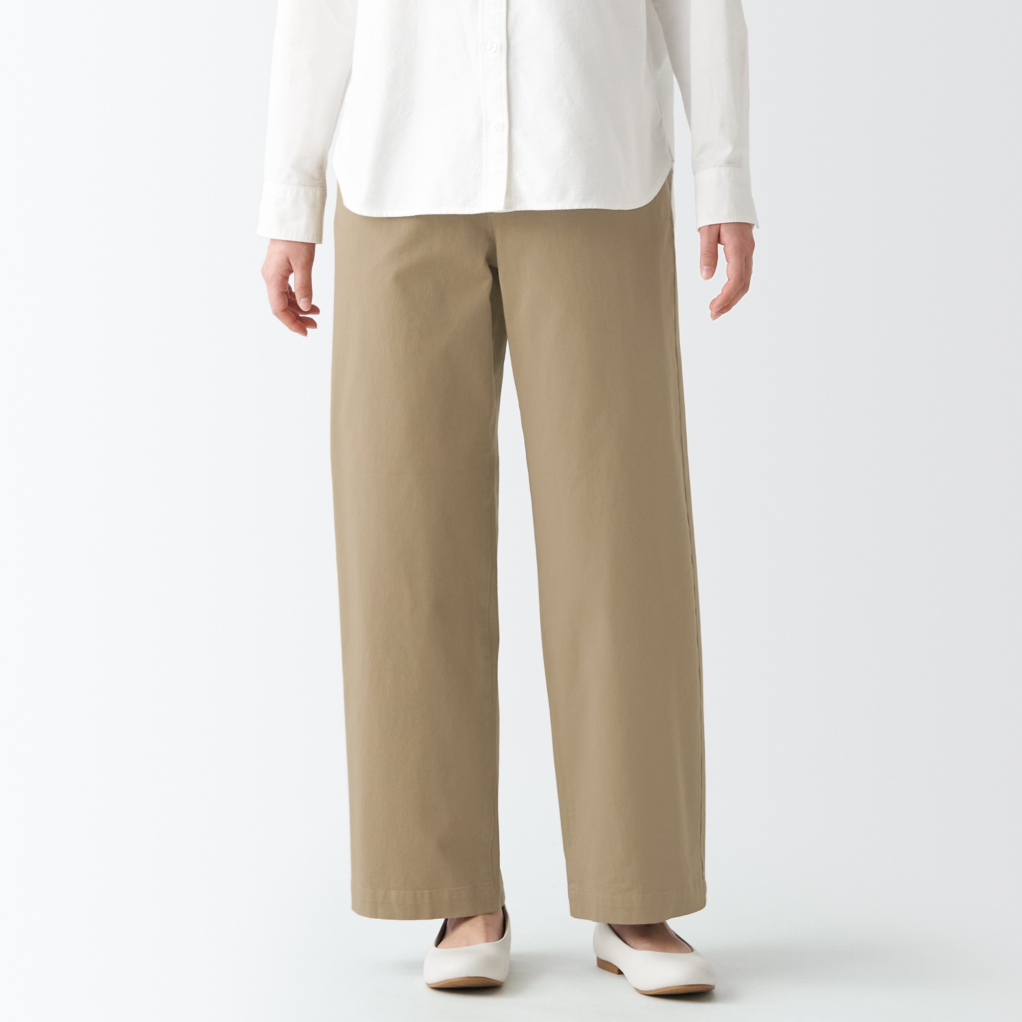 縦横ストレッチチノワイドパンツ（股下７３ｃｍ）旧サイズ対応・数量限定