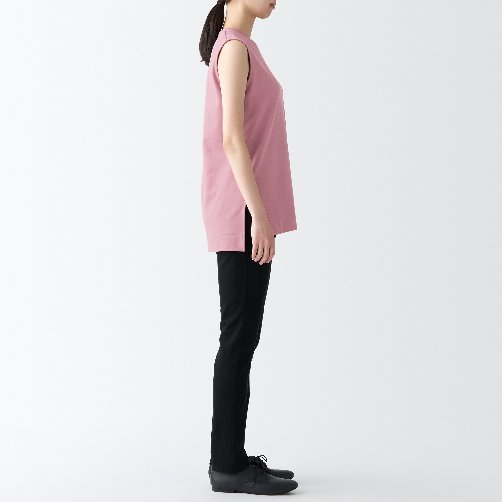 スムース編みノースリーブチュニック