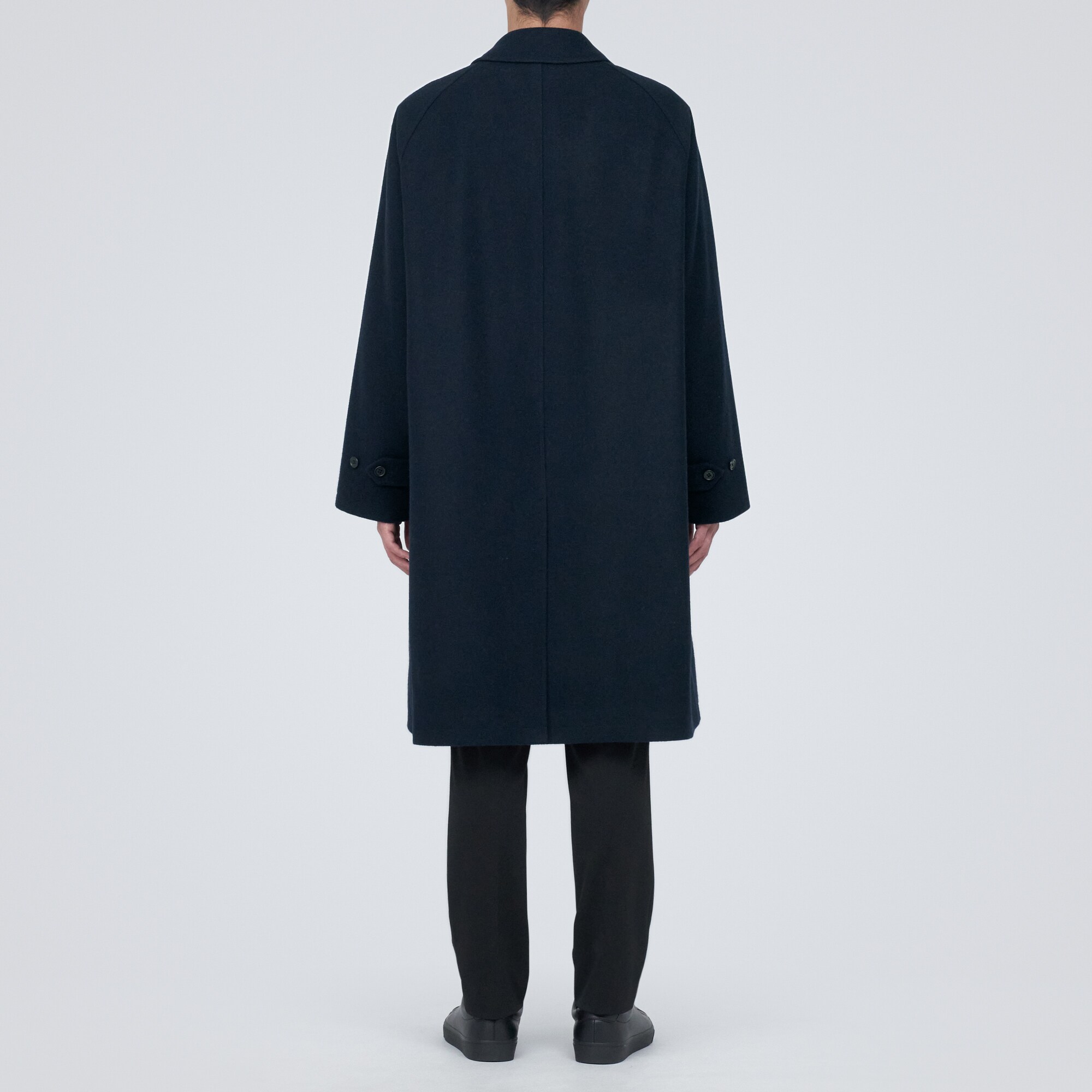 再生ウール混コート