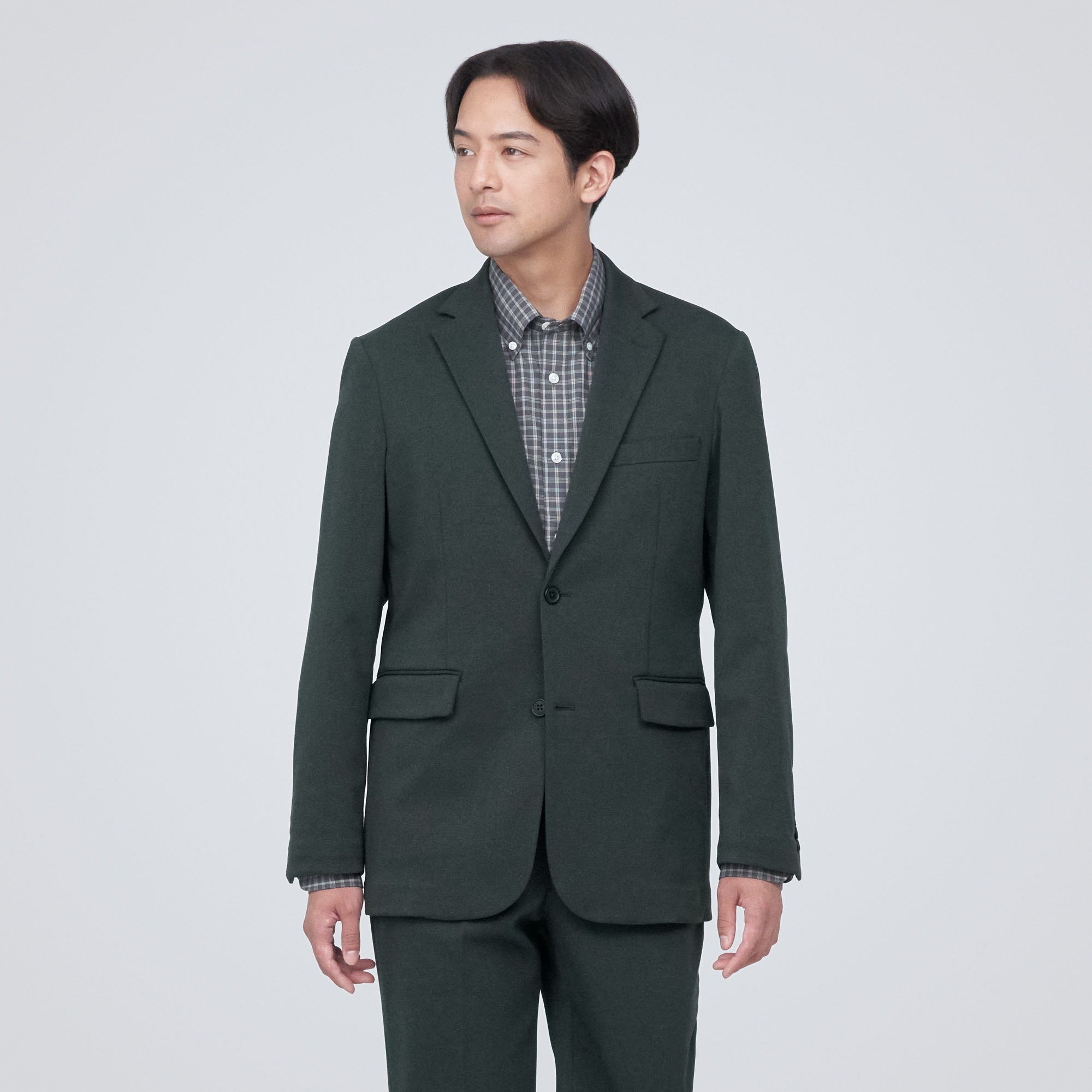 【セットアップ可能】起毛ストレッチジャケット