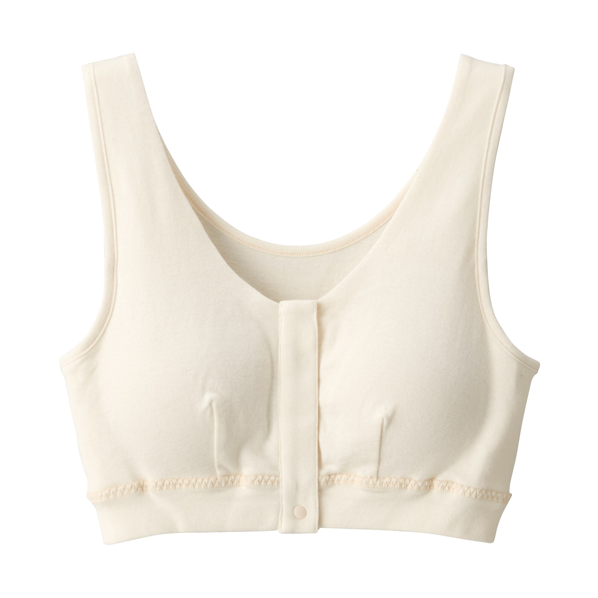 無染色前開きブラジャー