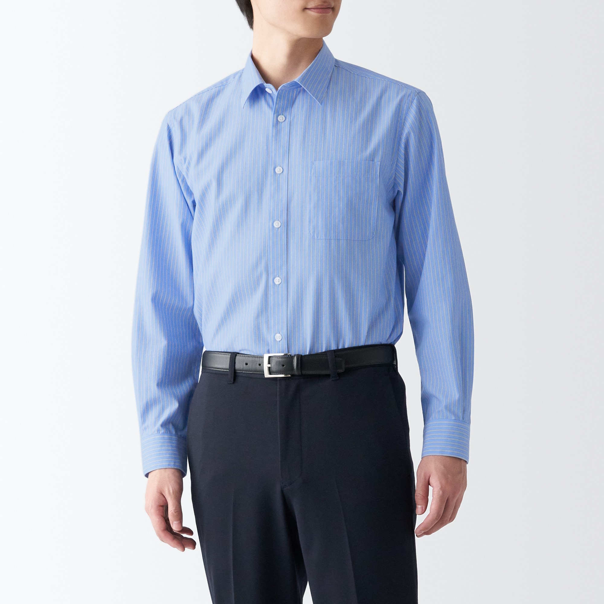 シワになりにくい長袖シャツ