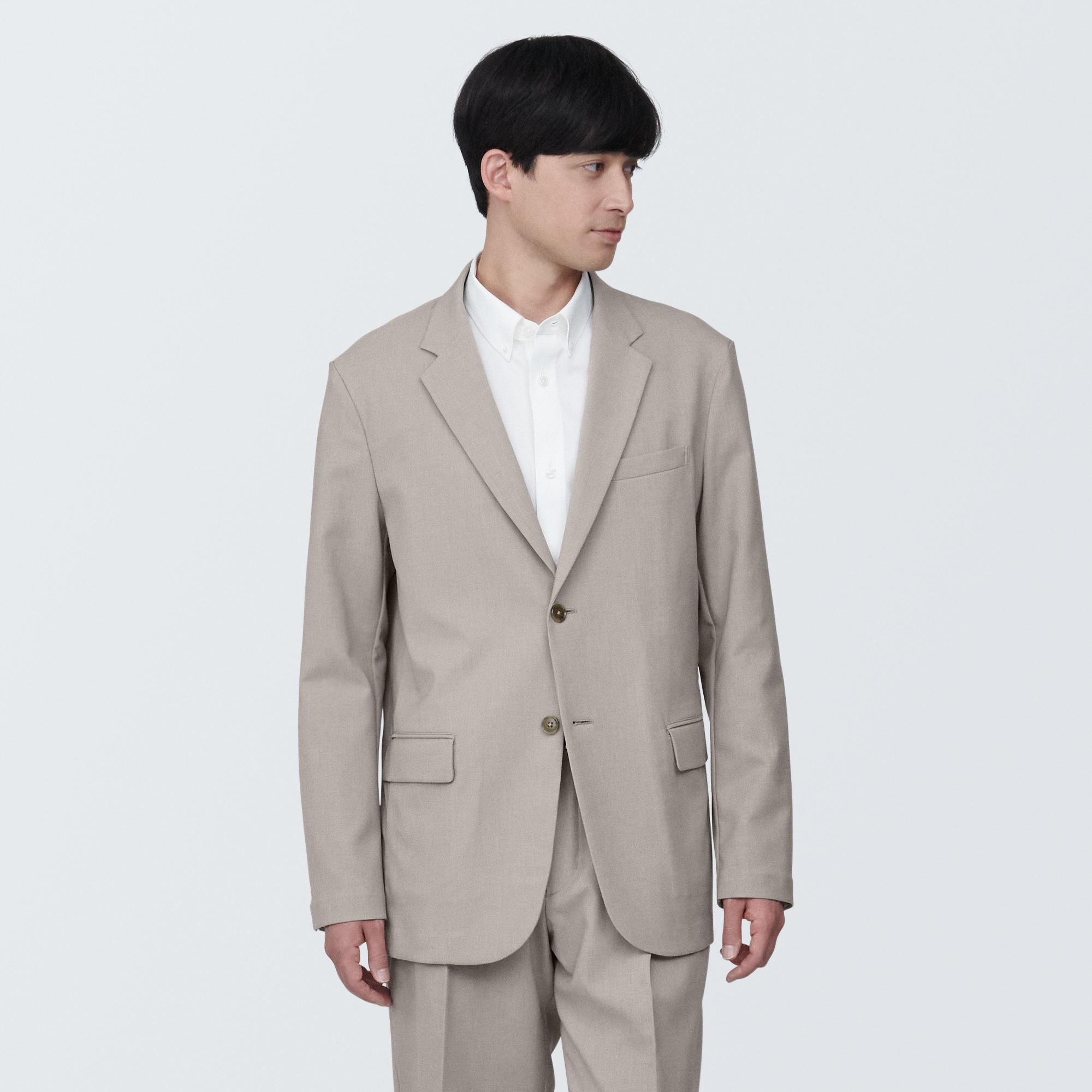 紳士　シワになりにくいストレッチジャケット