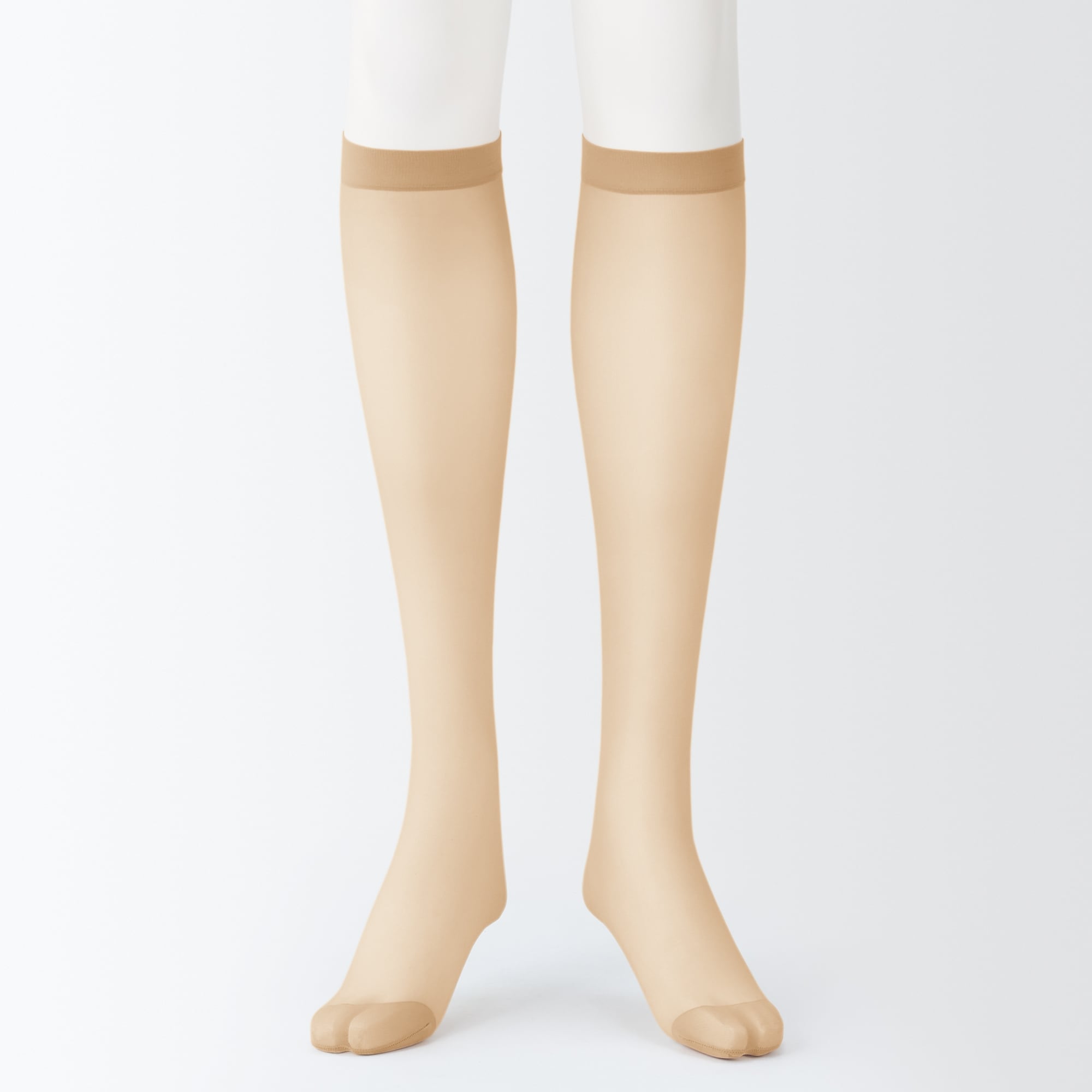 婦人　サポートタイプ・２０デニール　ひざ下丈ストッキング（３足組）