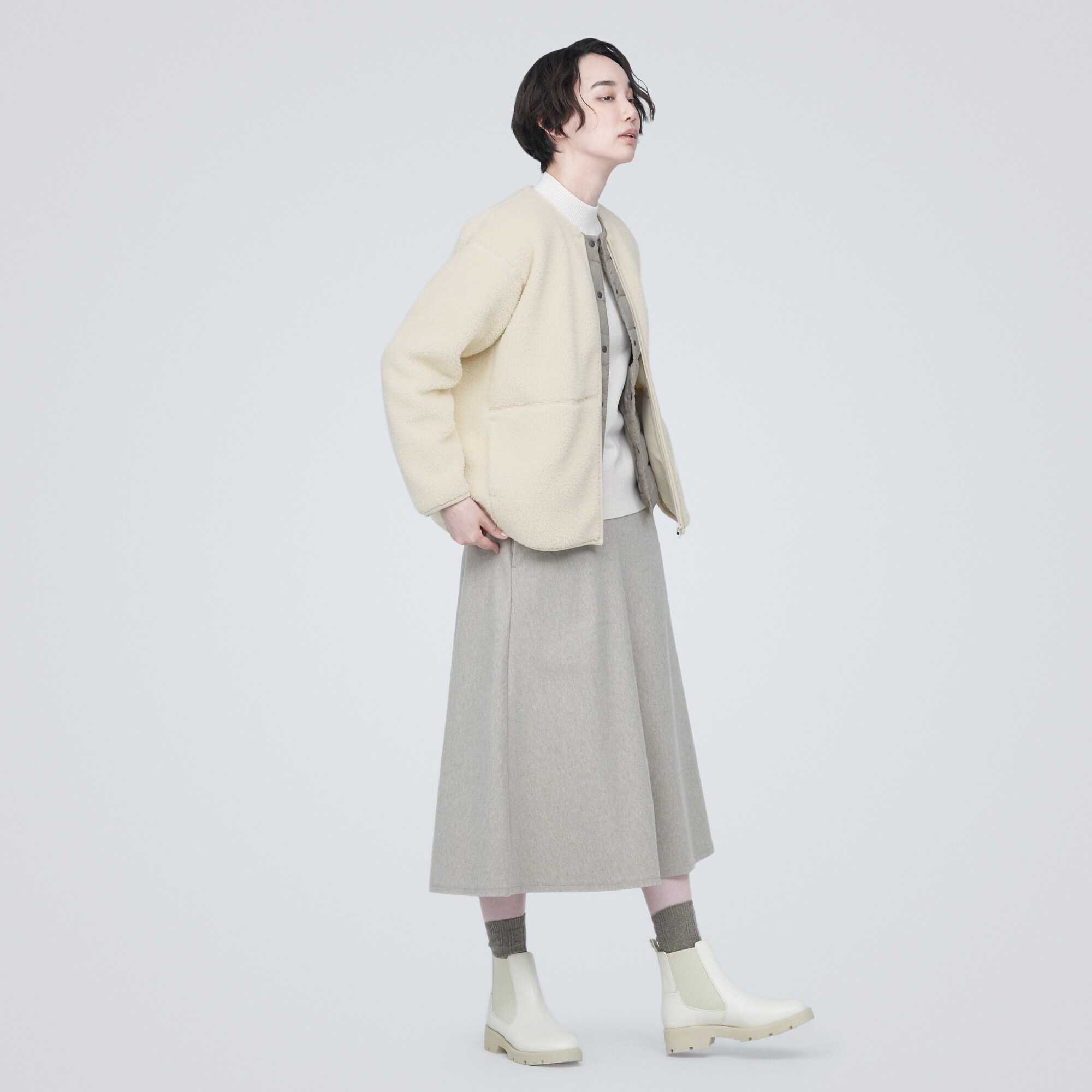 ボアフリースジャケット