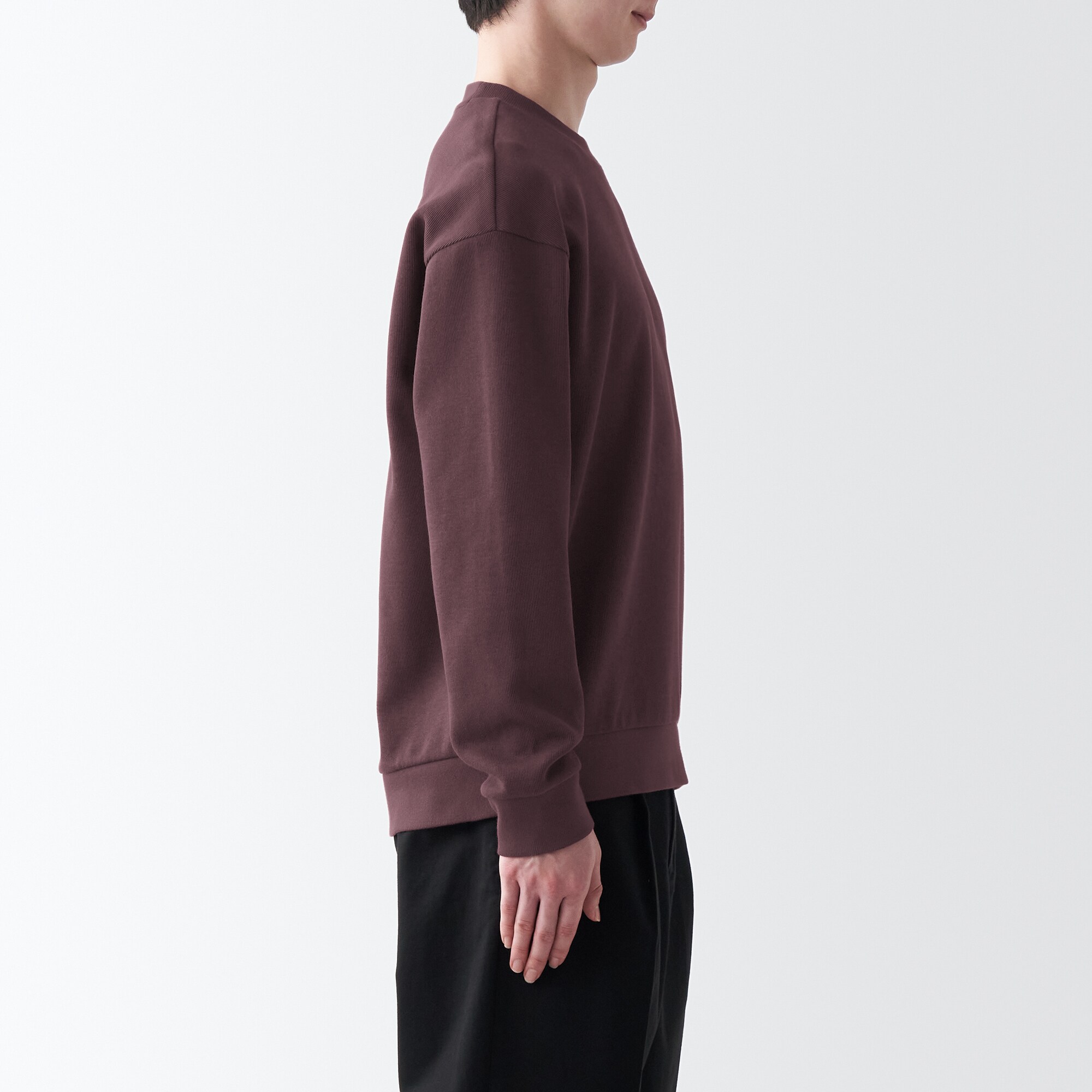 二重編みスウェットシャツ