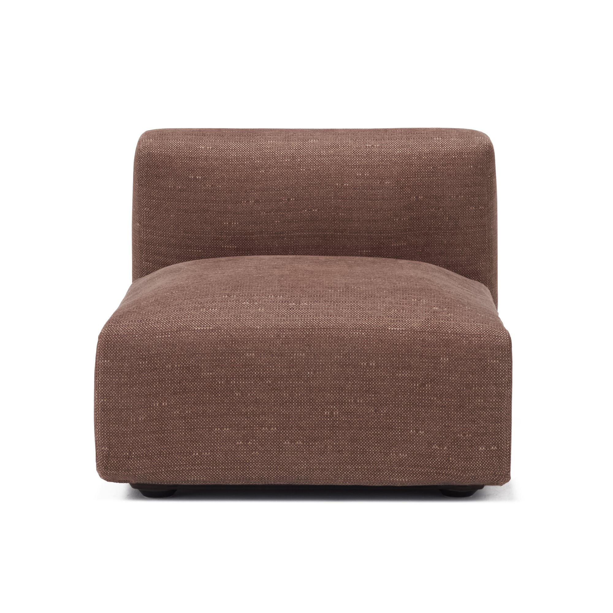 【カバー】綿ポリエステル変り織ユニットソファ・アームレス・大・幅７７ｃｍ用カバー／ベージュ