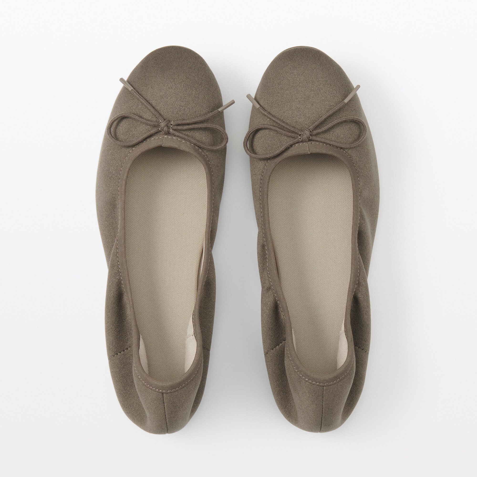 婦人　撥水リボンバレエシューズ