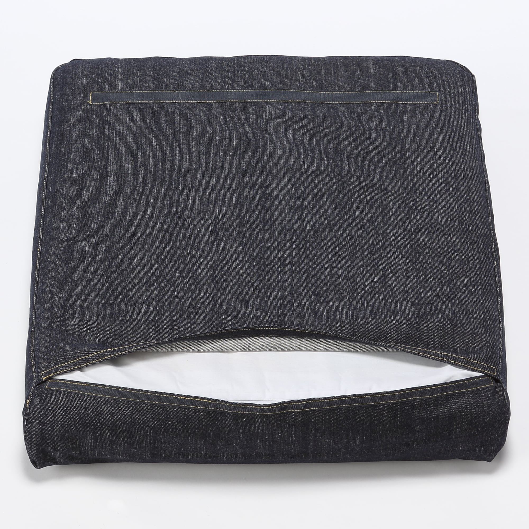 【カバー】綿デニムリビングでもダイニングでもつかえるソファチェア用カバー
