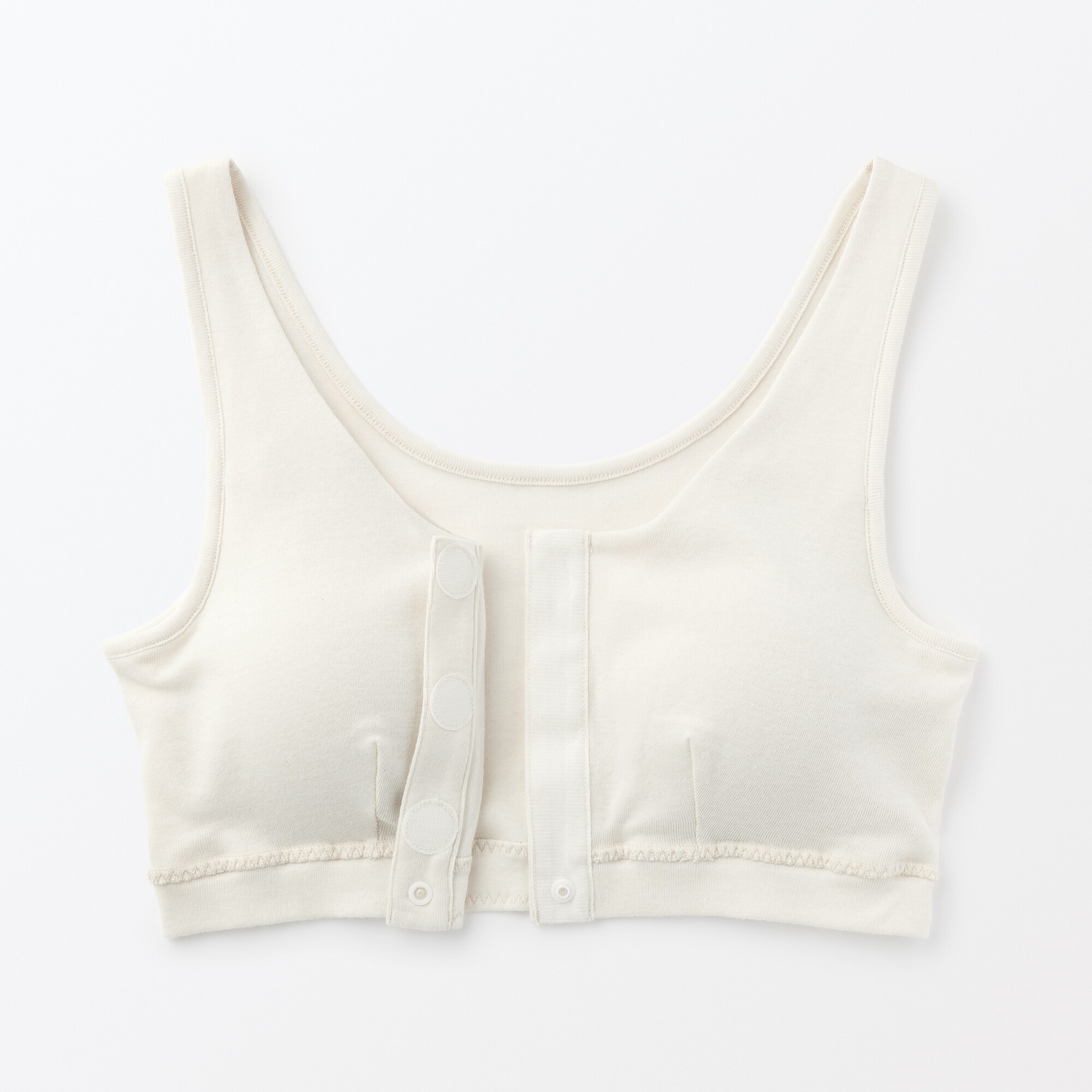 無染色前開きブラジャー