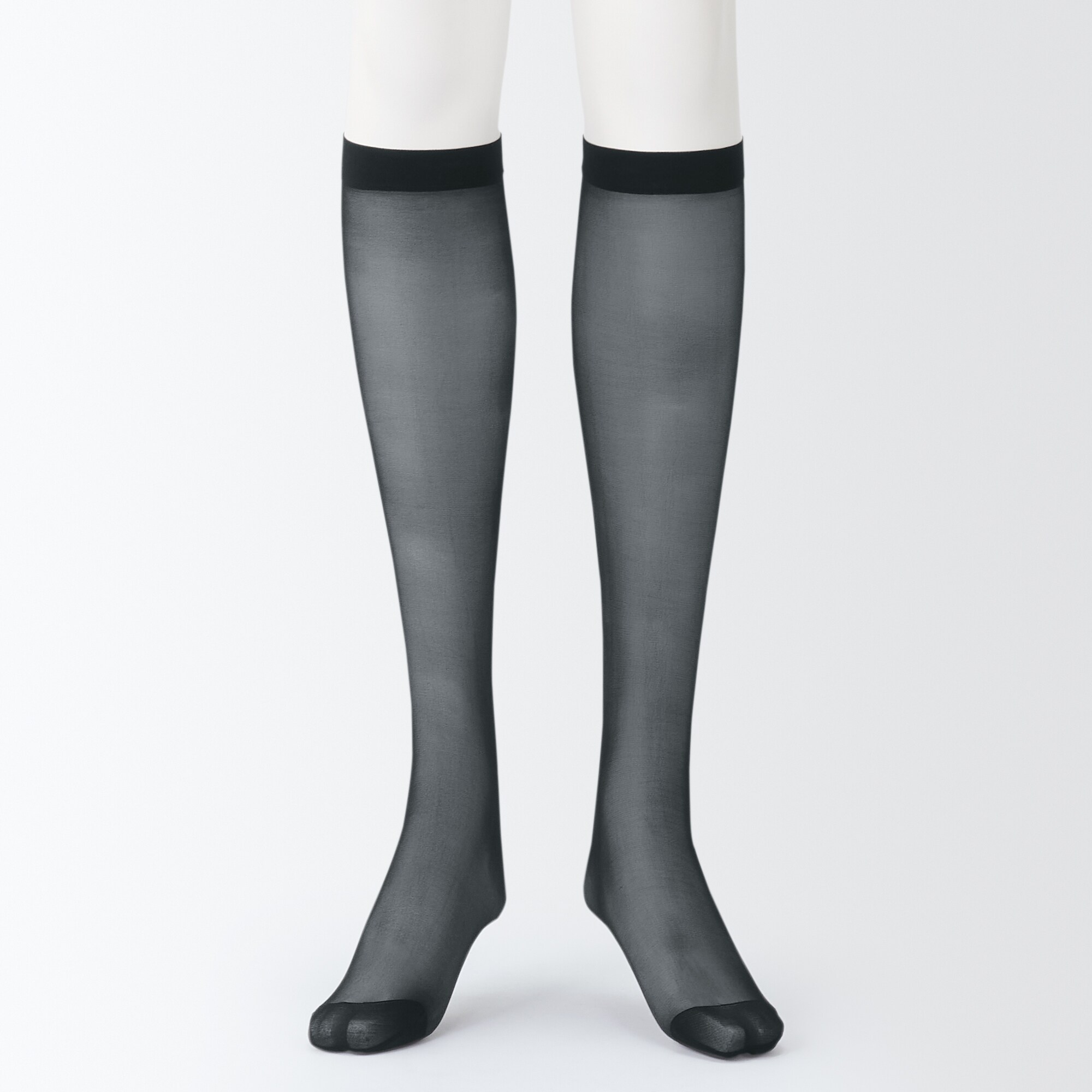 婦人　サポートタイプ・２０デニール　ひざ下丈ストッキング（３足組）